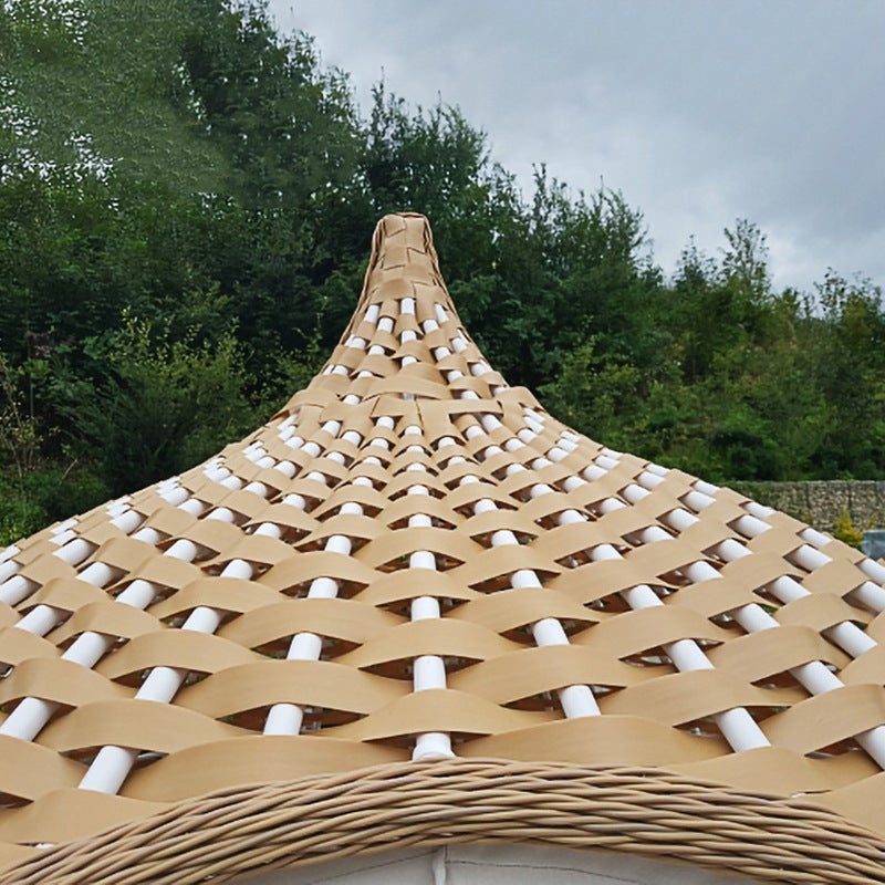 Outdoor Leisure Balcony Sofa Combination Single Double Rattan Furniture Resort Bird Cage Sofa