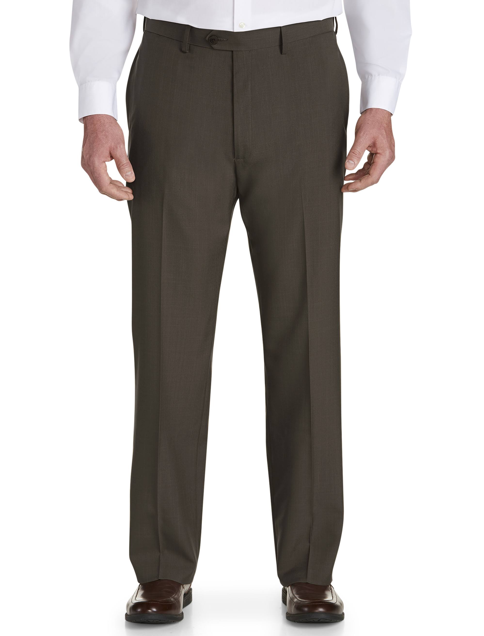 Haggar Brown Big u0026 Tall Eclo Stria 