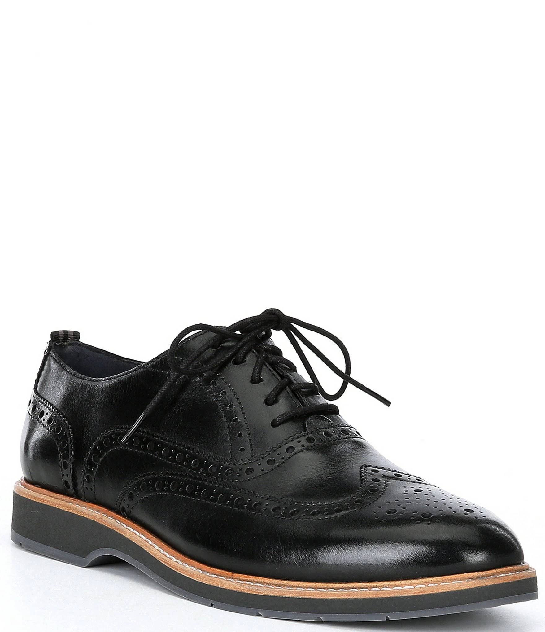 cole haan morris wingtip oxford black