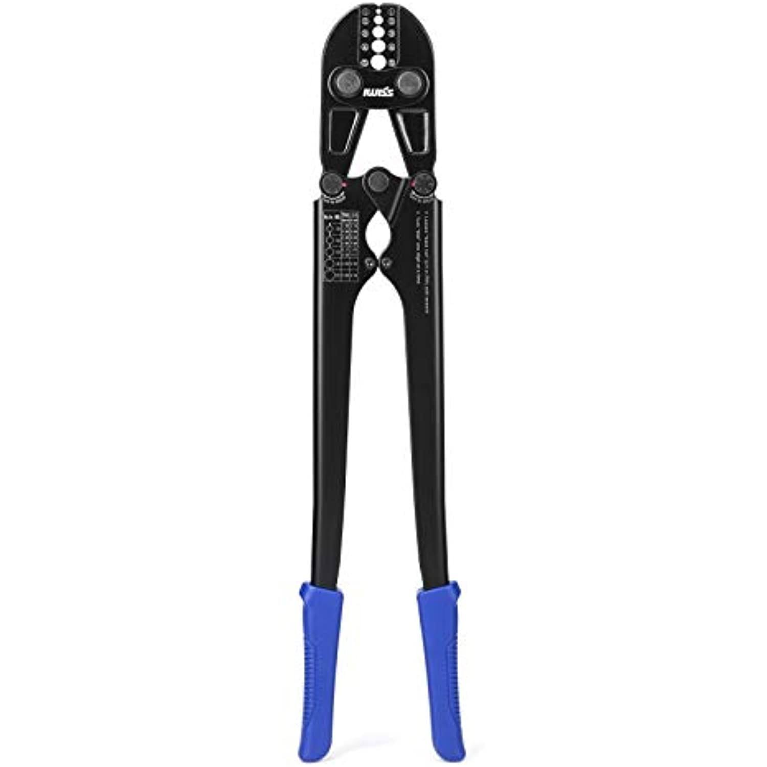 Iwiss Wire Rope Crimping Tool for Aluminum Oval Sleeves,Stop Sleeves