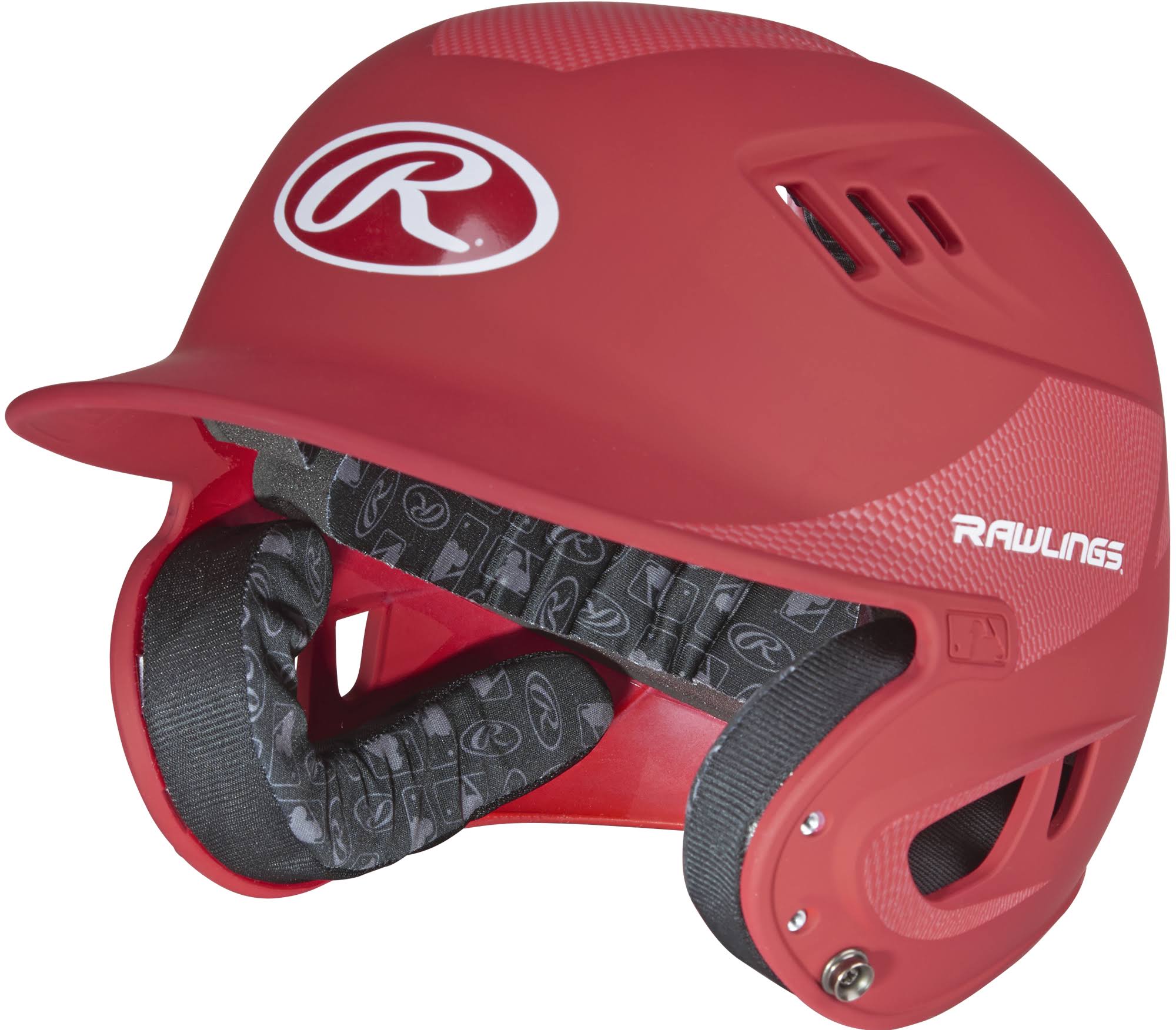 Rawlings R16 Carbon Fiber Batting Helmet Scarlet Junior MintFabStore