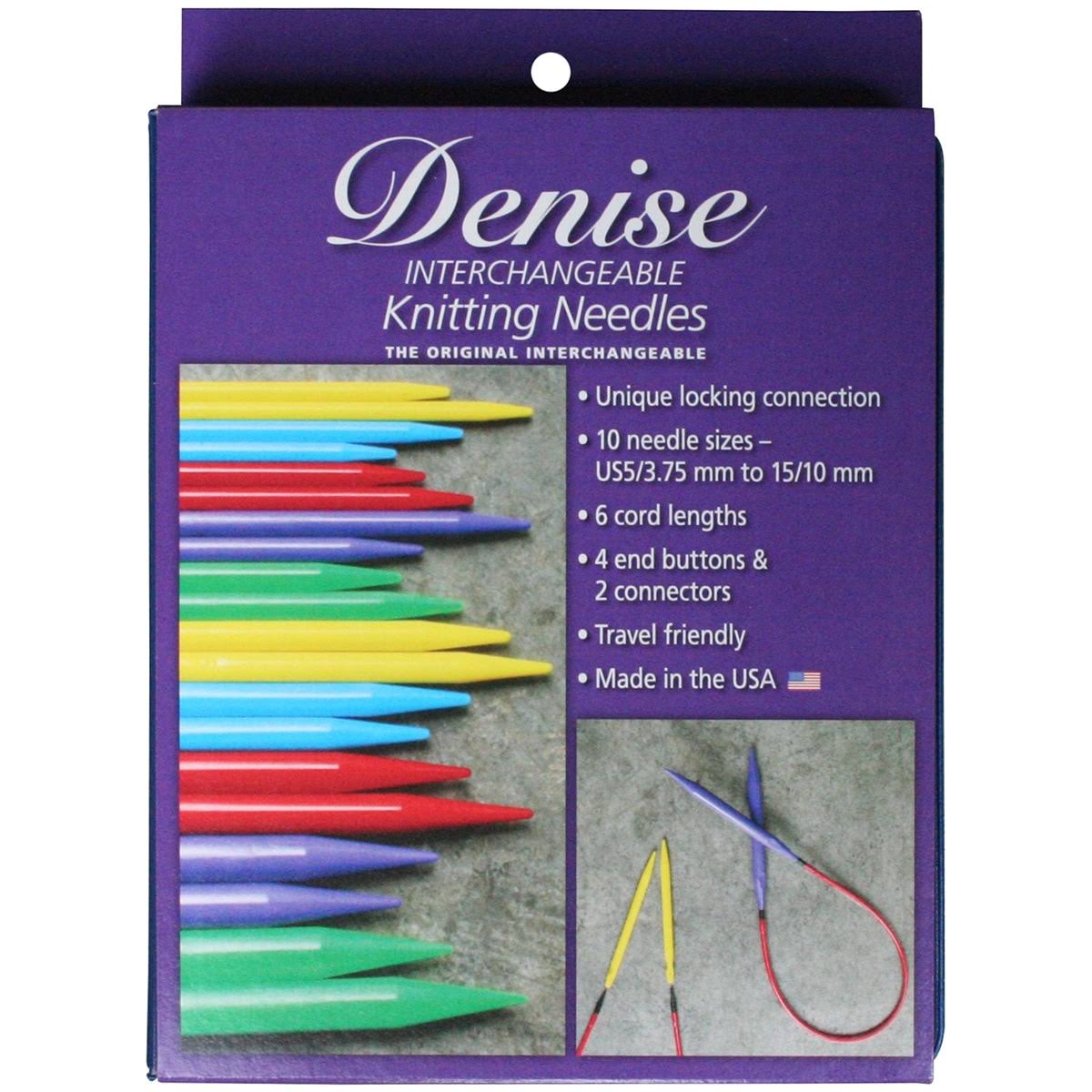 Denise Interchangeable Knitting Needles Kit Blue w/Primary Needles