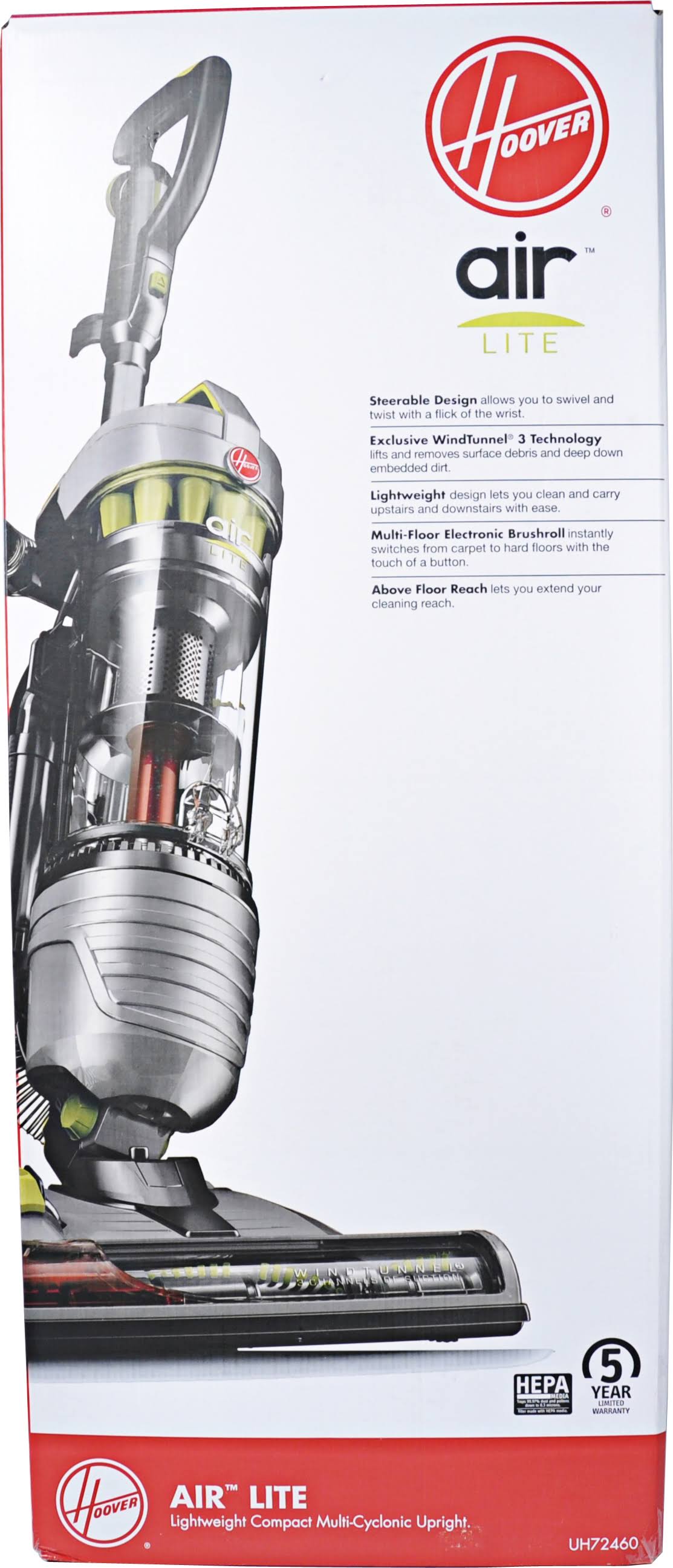 Hoover Air Lite Lightweight Bagless Upright Vacuum, UH72460 MintFabStore