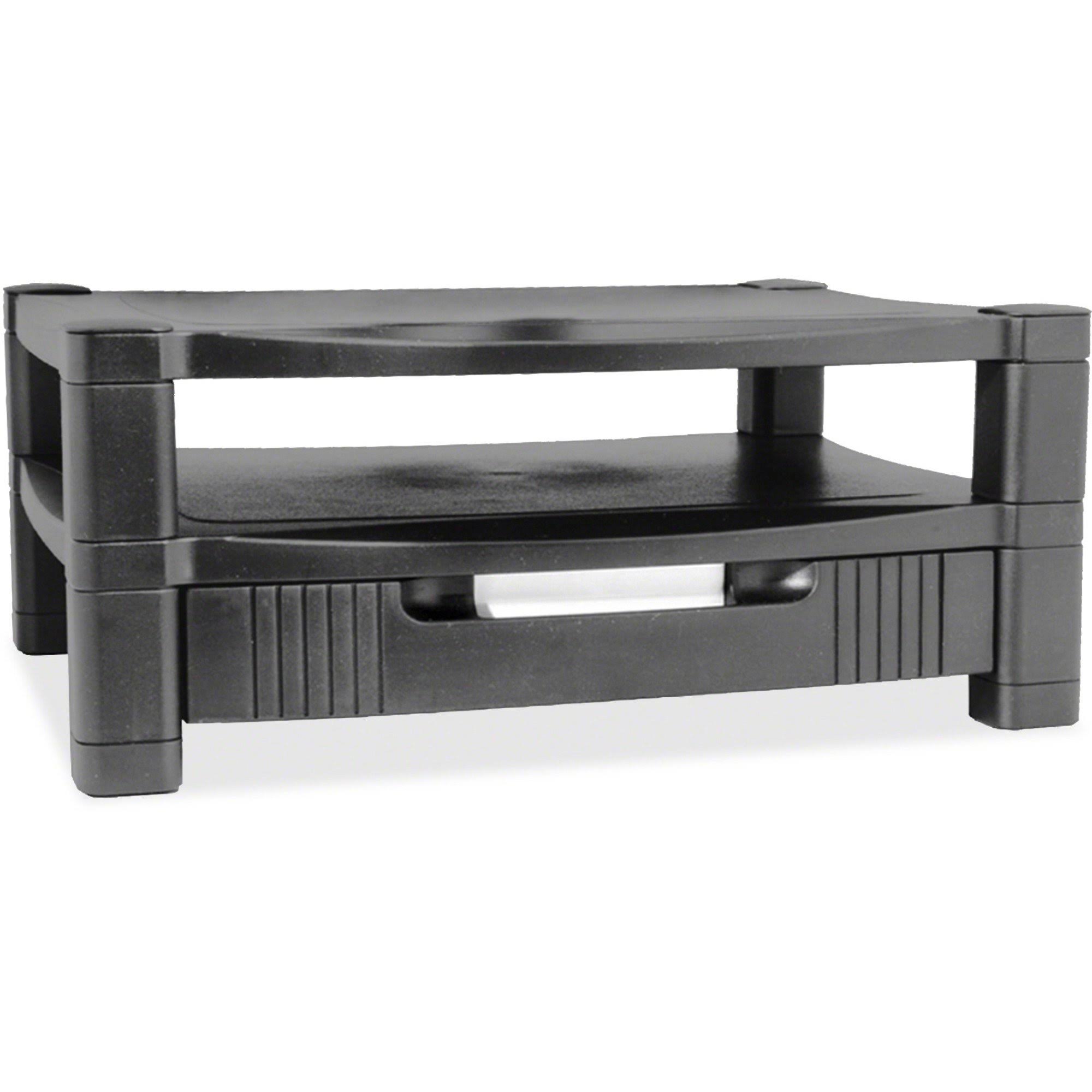 Kantek MS480 TwoLevel Stand, Removable Drawer Black MintFabStore