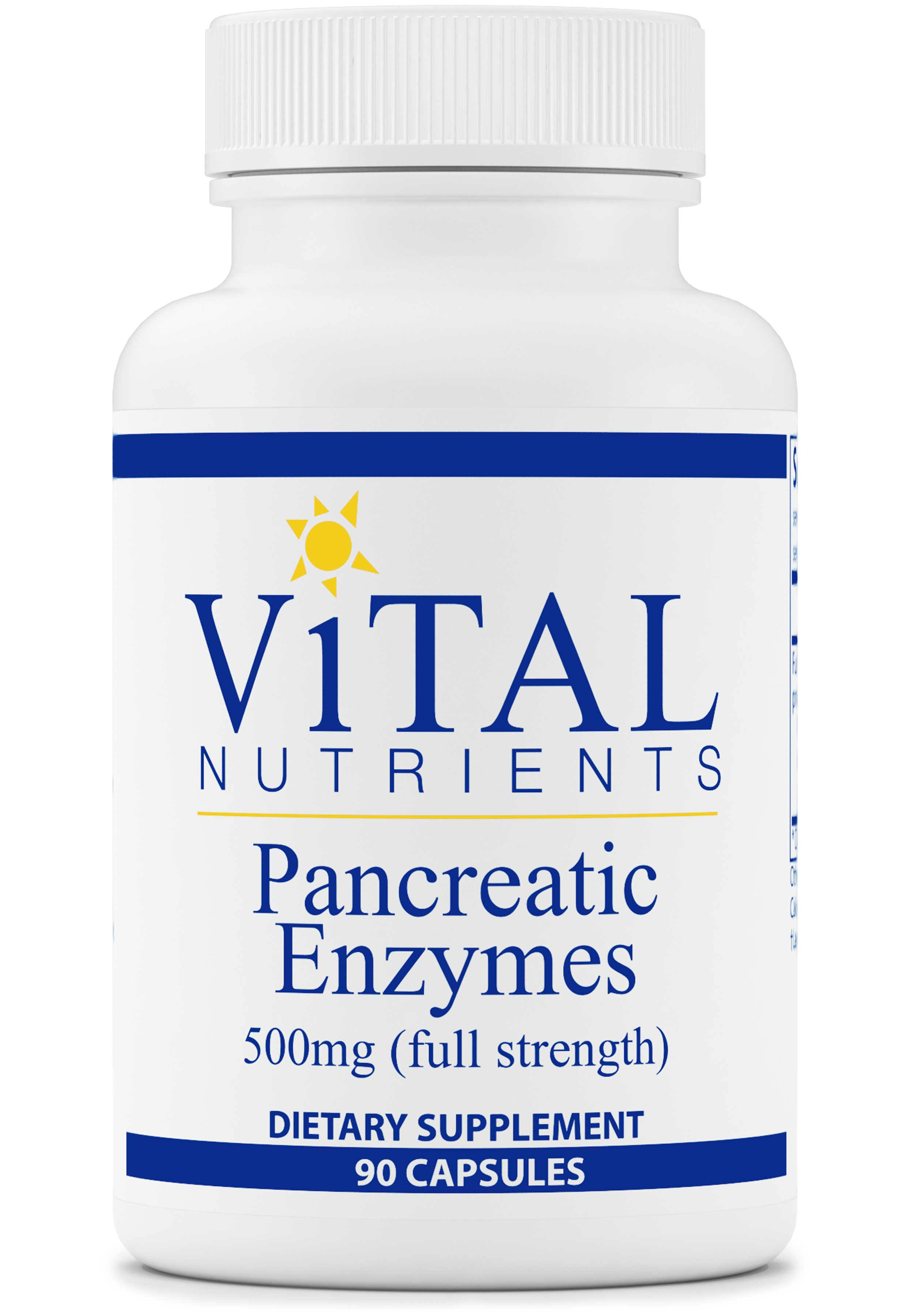 Vital Nutrients Pancreatic Enzymes 90 Capsules MintFabStore