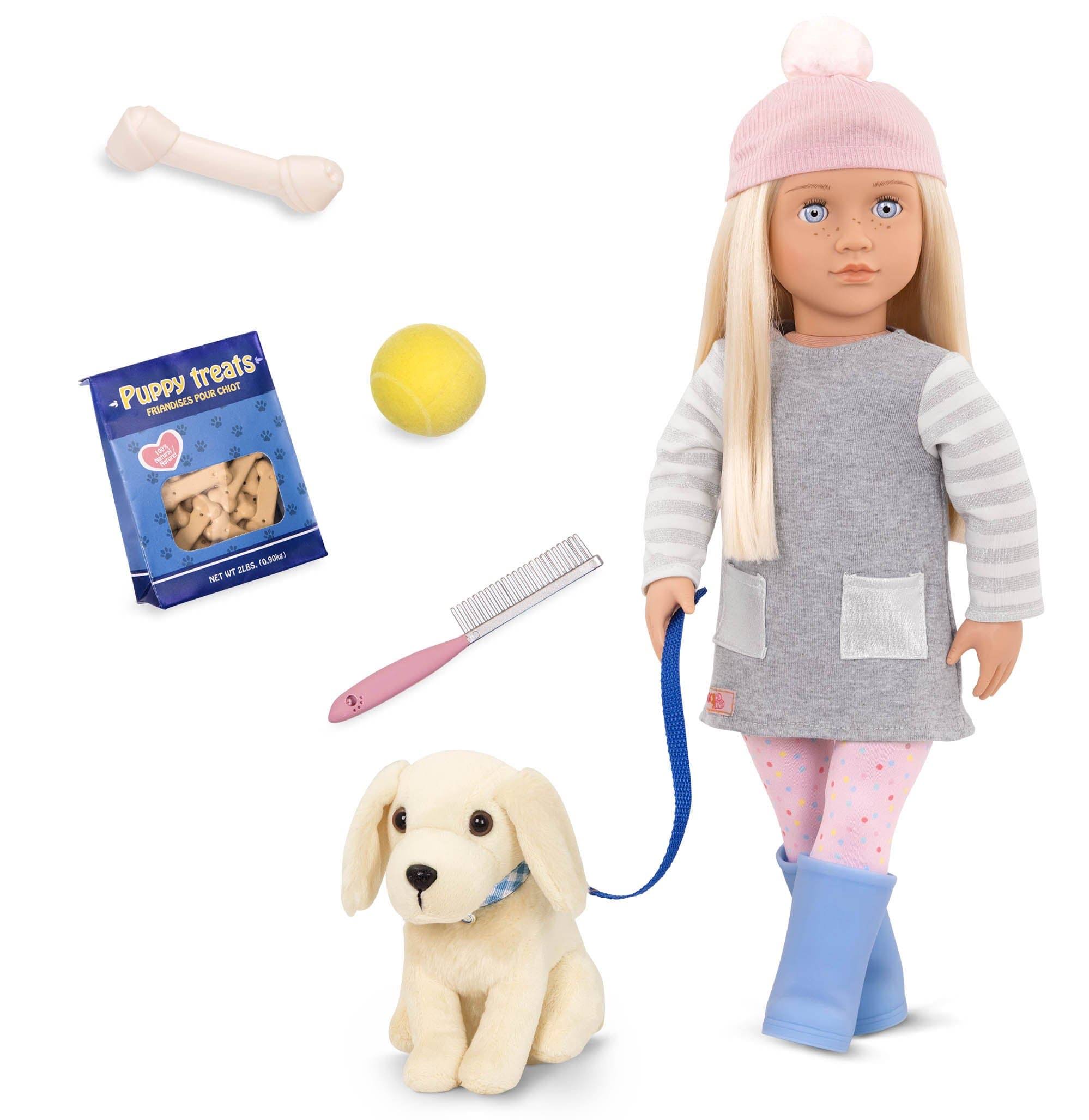 Our Generation Doll Meagan with Pet - Golden Retriever - MintFabStore