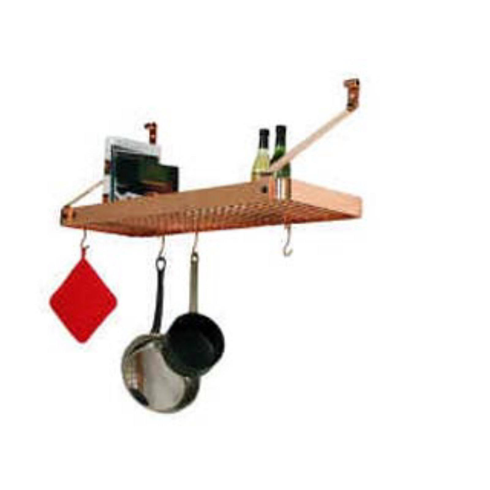 Enclume Copper Bookshelf Pot Rack MintFabStore