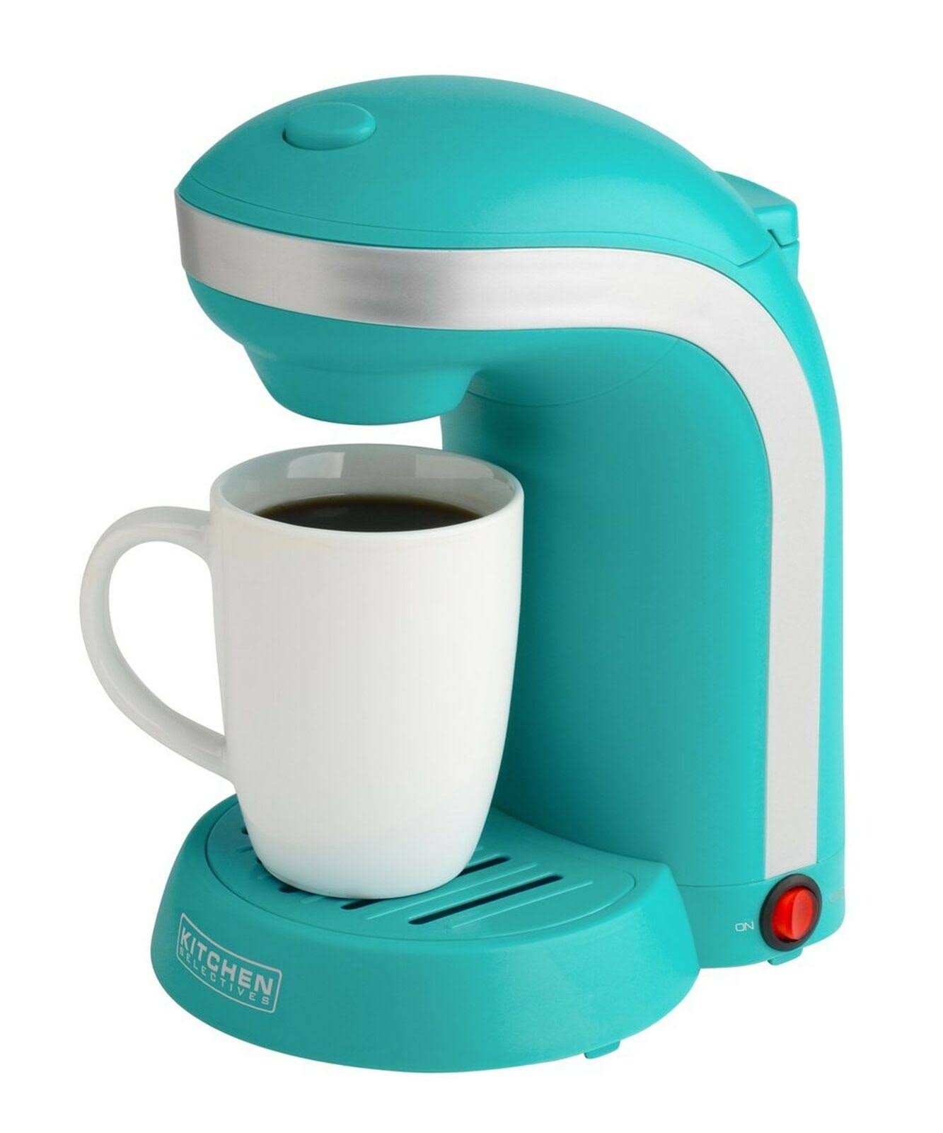 Kitchen Selectives Colors Single Serve Coffee Maker Teal MintFabStore