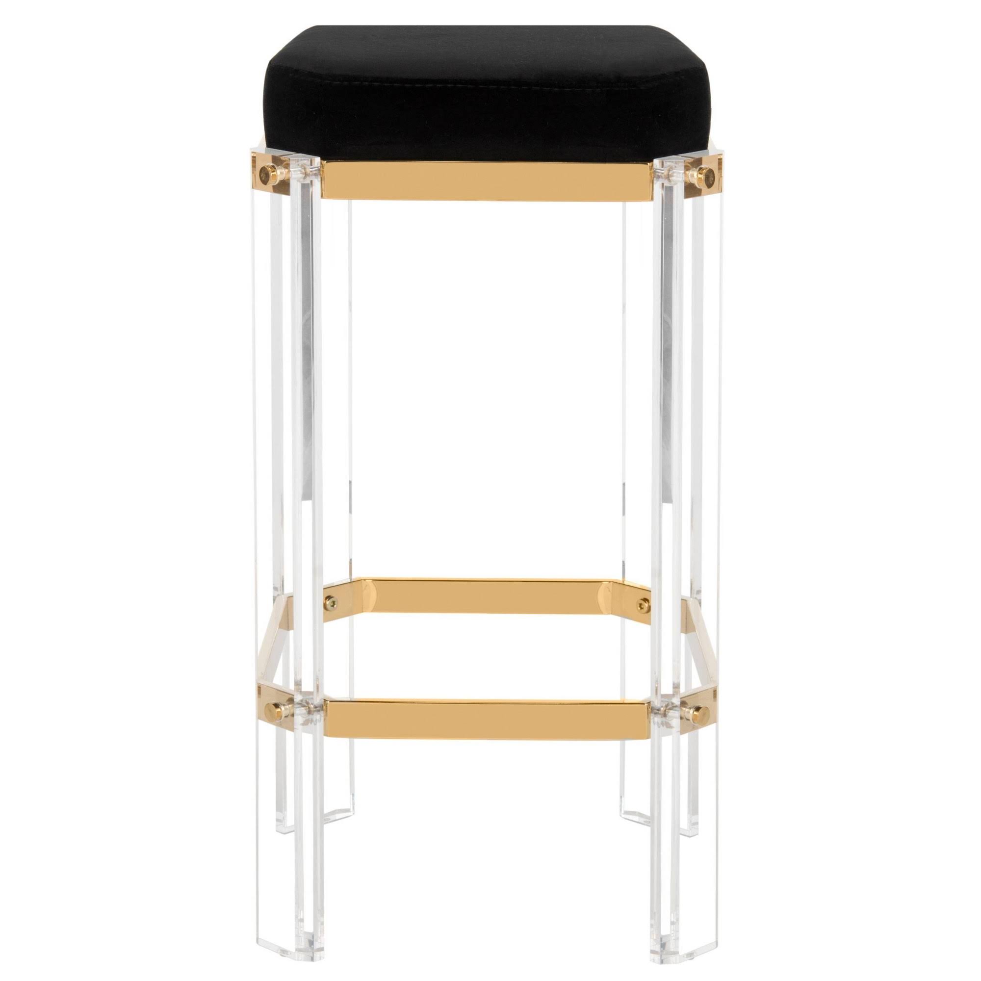 Safavieh Cicely Acrylic Bar Stool Black MintFabStore