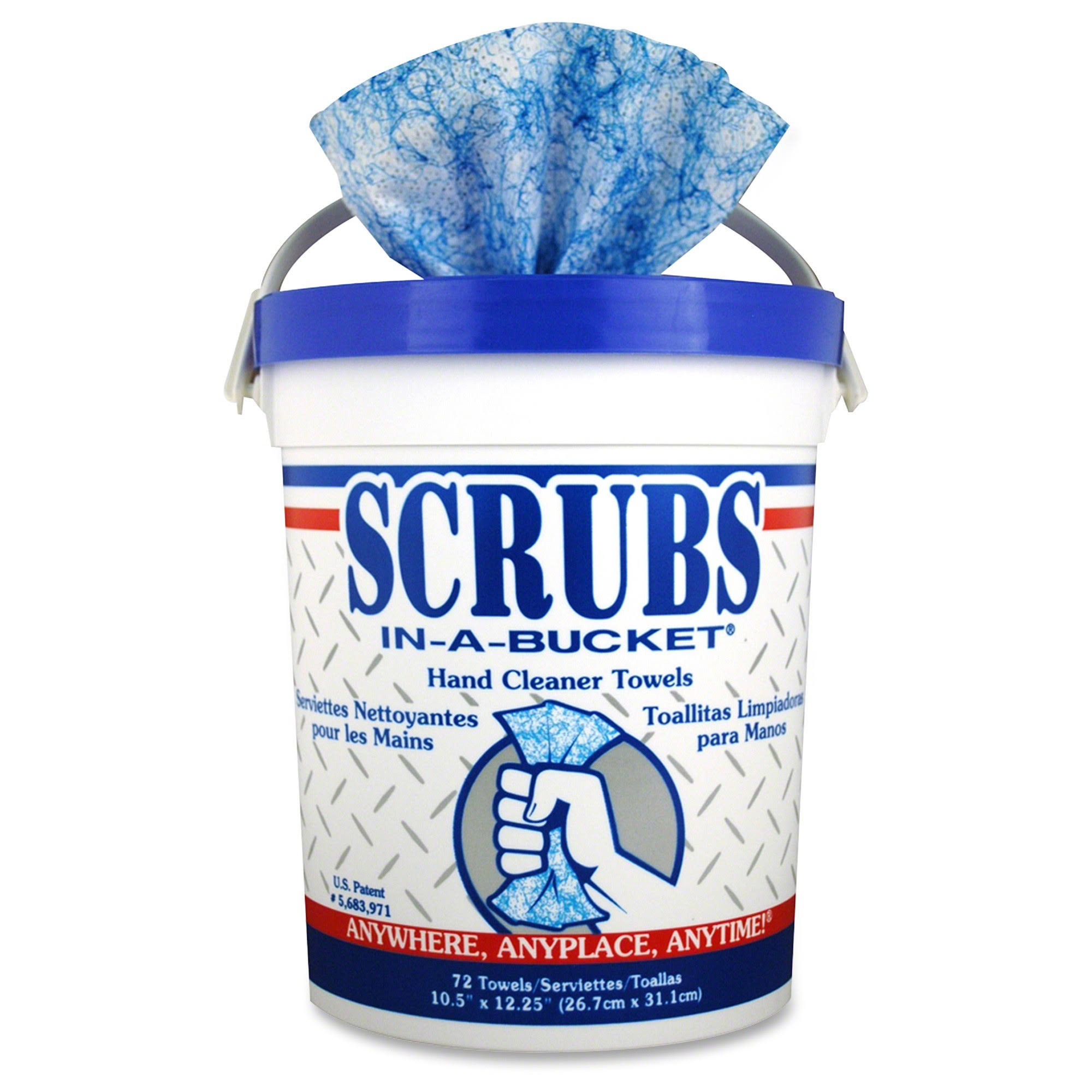 Scrubs in a Bucket Hand Cleaner Towel 72 Count MintFabStore