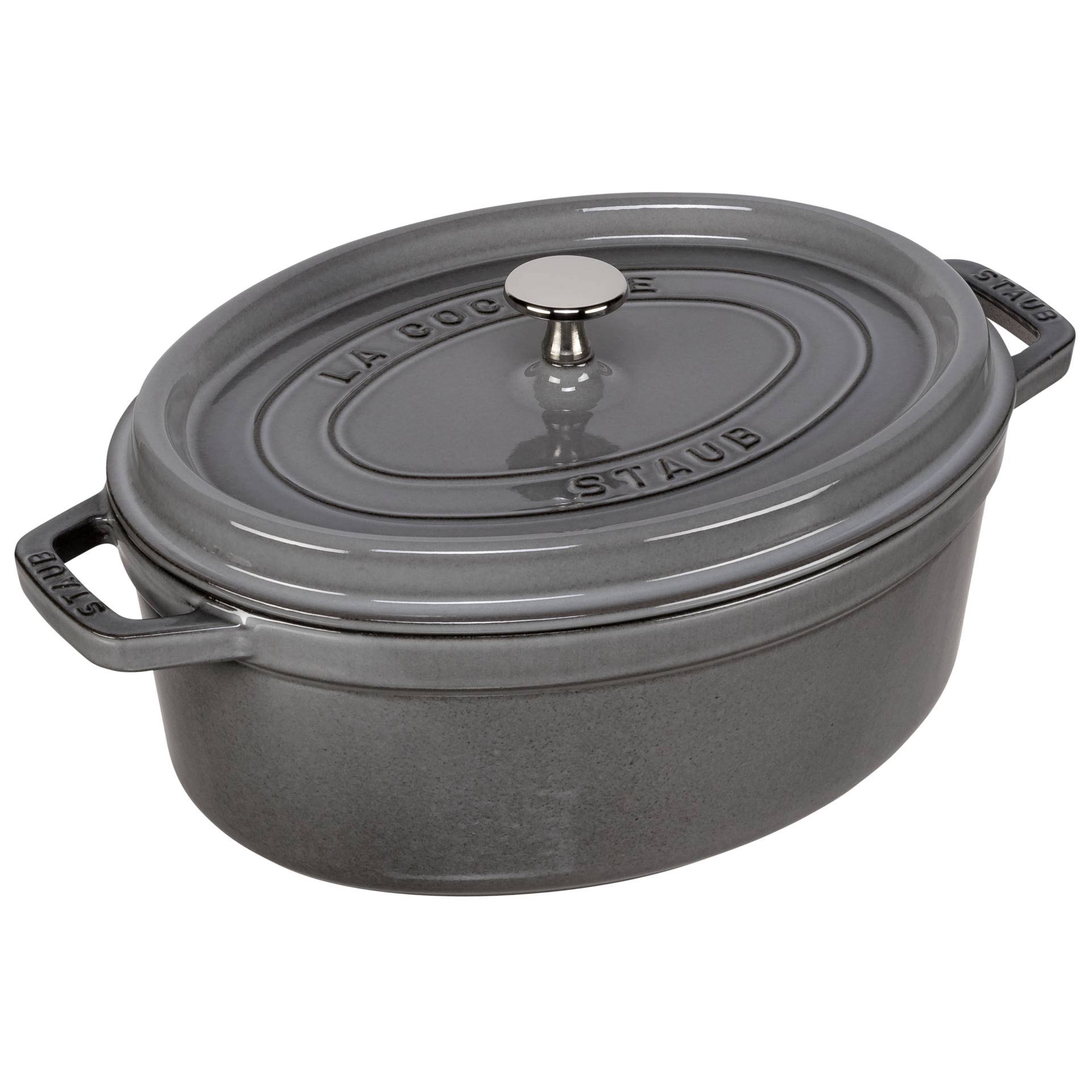 Staub Oval Cocotte - Graphite Grey - 29cm - MintFabStore