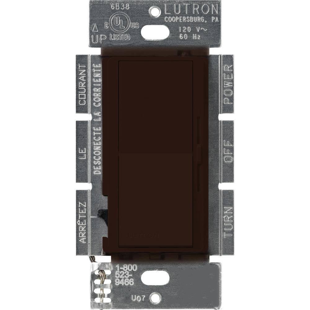 Lutron DV103PBR Diva 1000W 3Way Dimmer Brown MintFabStore