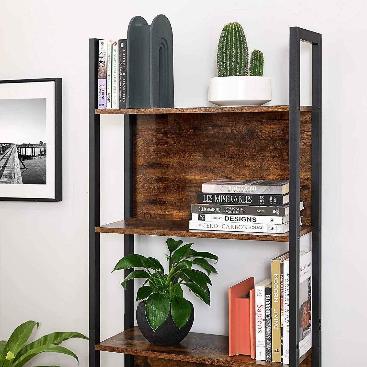 VASAGLE 5Tier Bookshelf, Storage Rack Shelf, Bookcase with 5 Shelves