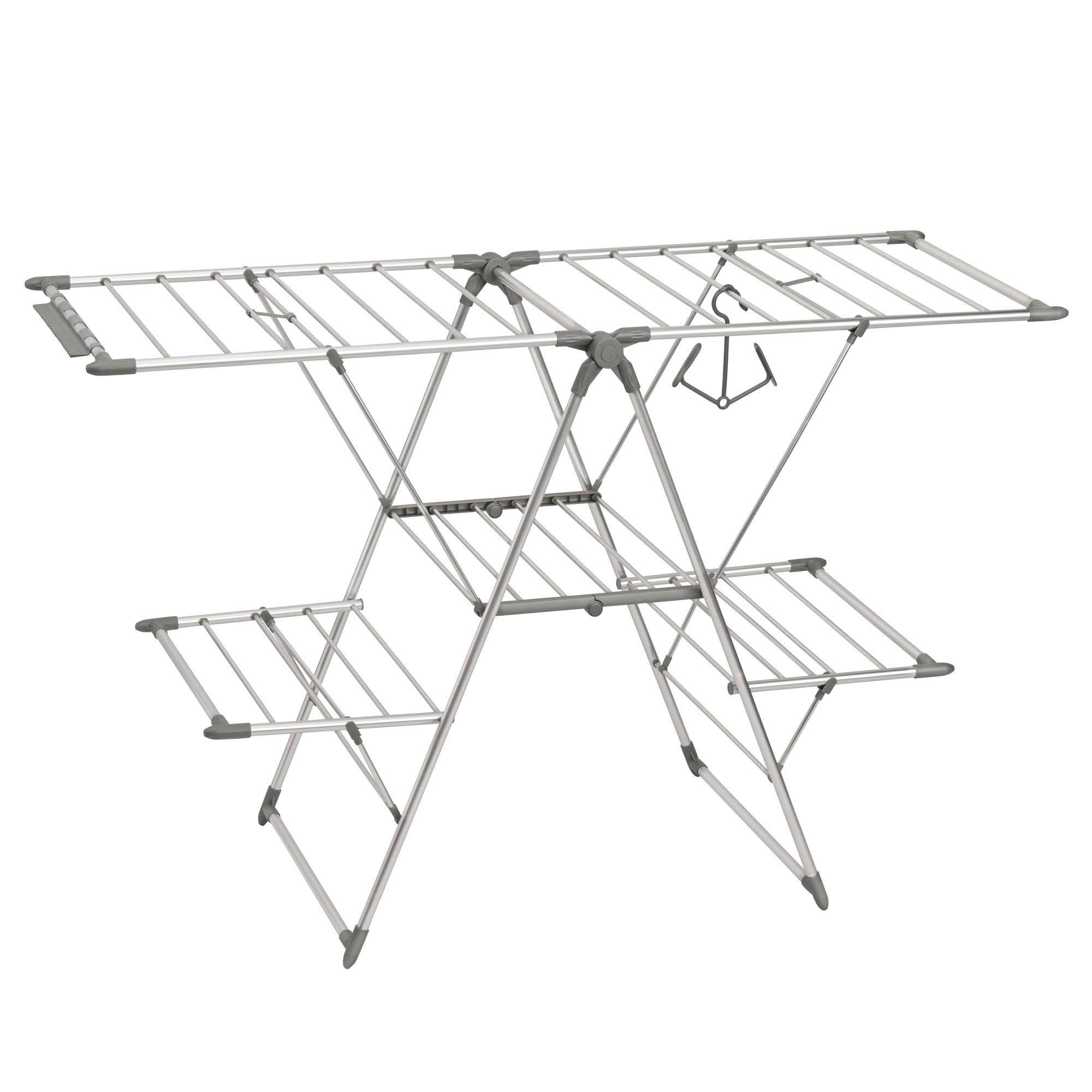 Interdesign 39776 Brezio Expandable 5 Shelves Aluminum Clothes Drying