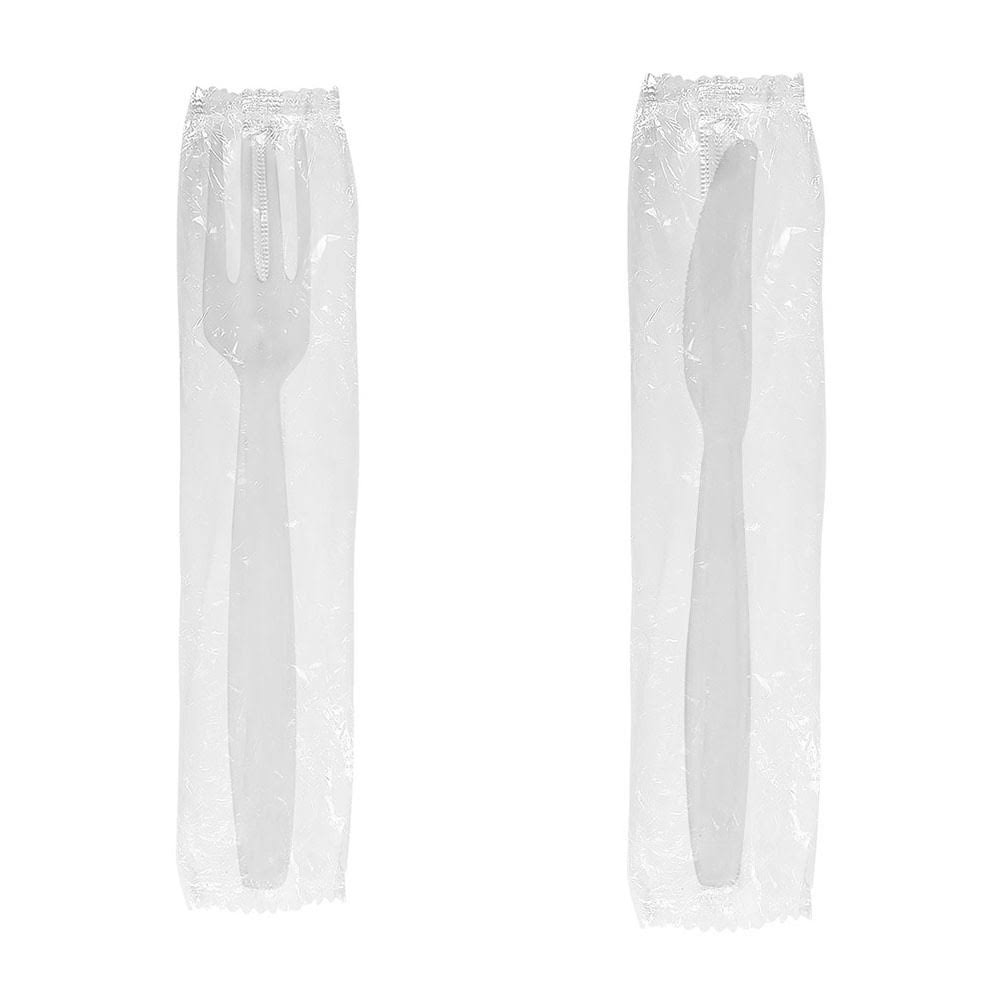 Karat White Plastic Forks and Knives, 1000 Pack MintFabStore