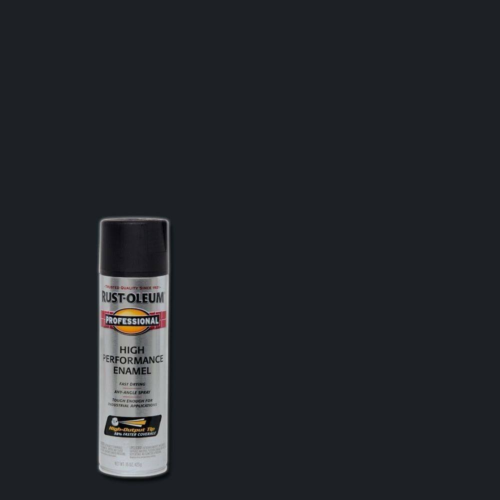 15 oz. High Performance Enamel Flat Black Spray Paint (6Pack