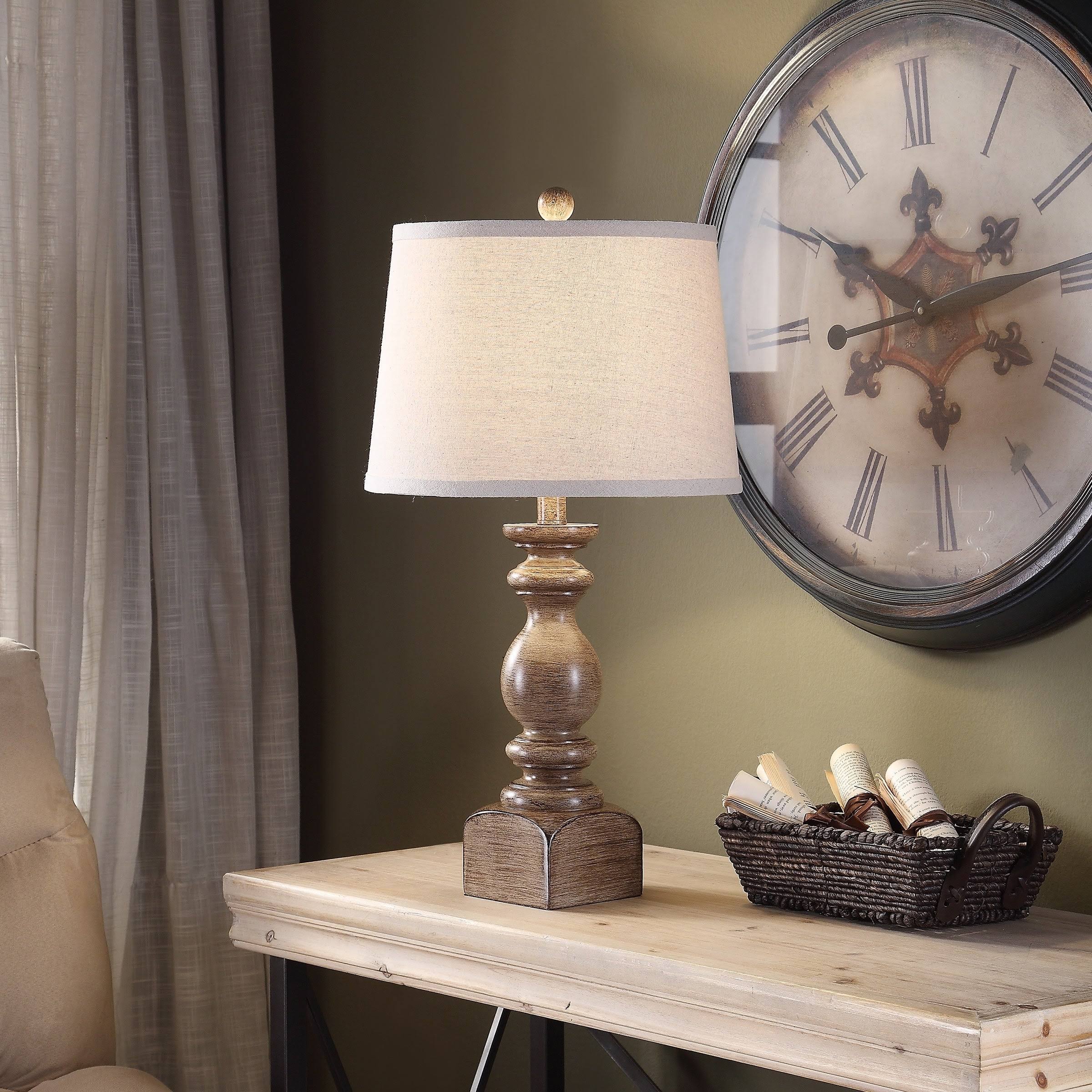 Pierce Brown Resin Table Lamp MintFabStore