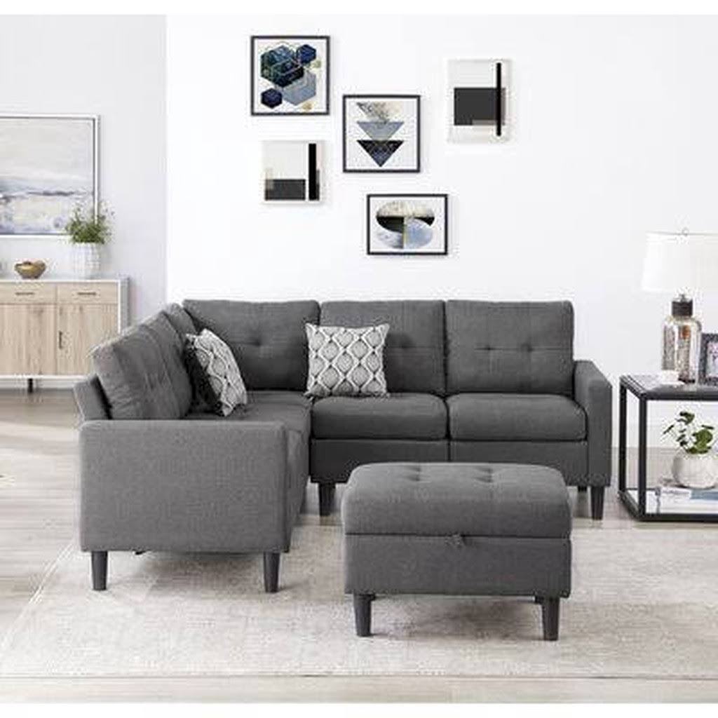 Strattanville 80" Wide Reversible Modular Corner Sectional with Ottoman Ebern  Designs - MintFabStore