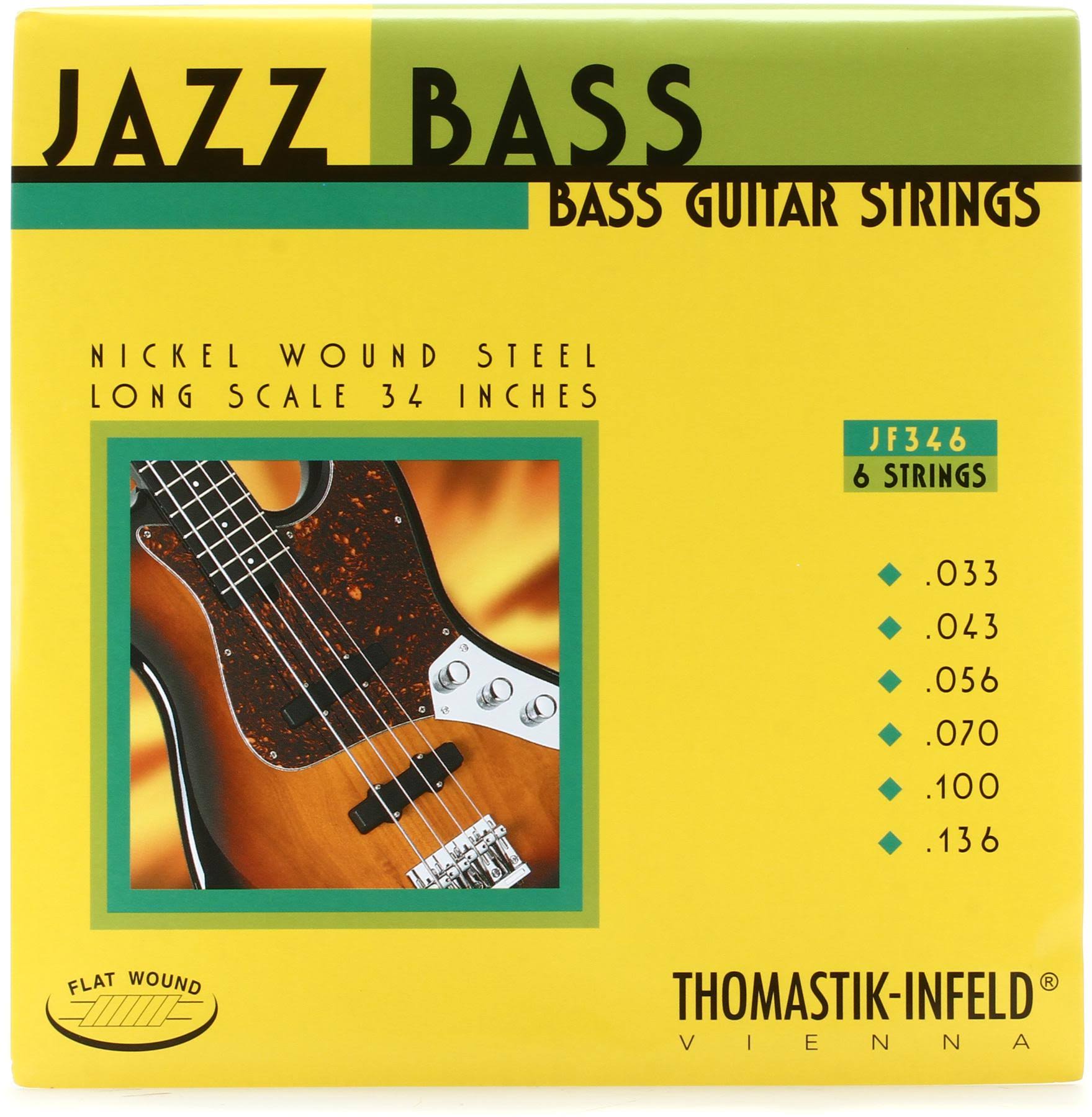 Thomastik JF346 Flatwound Scale 6String Jazz Bass Strings MintFabStore