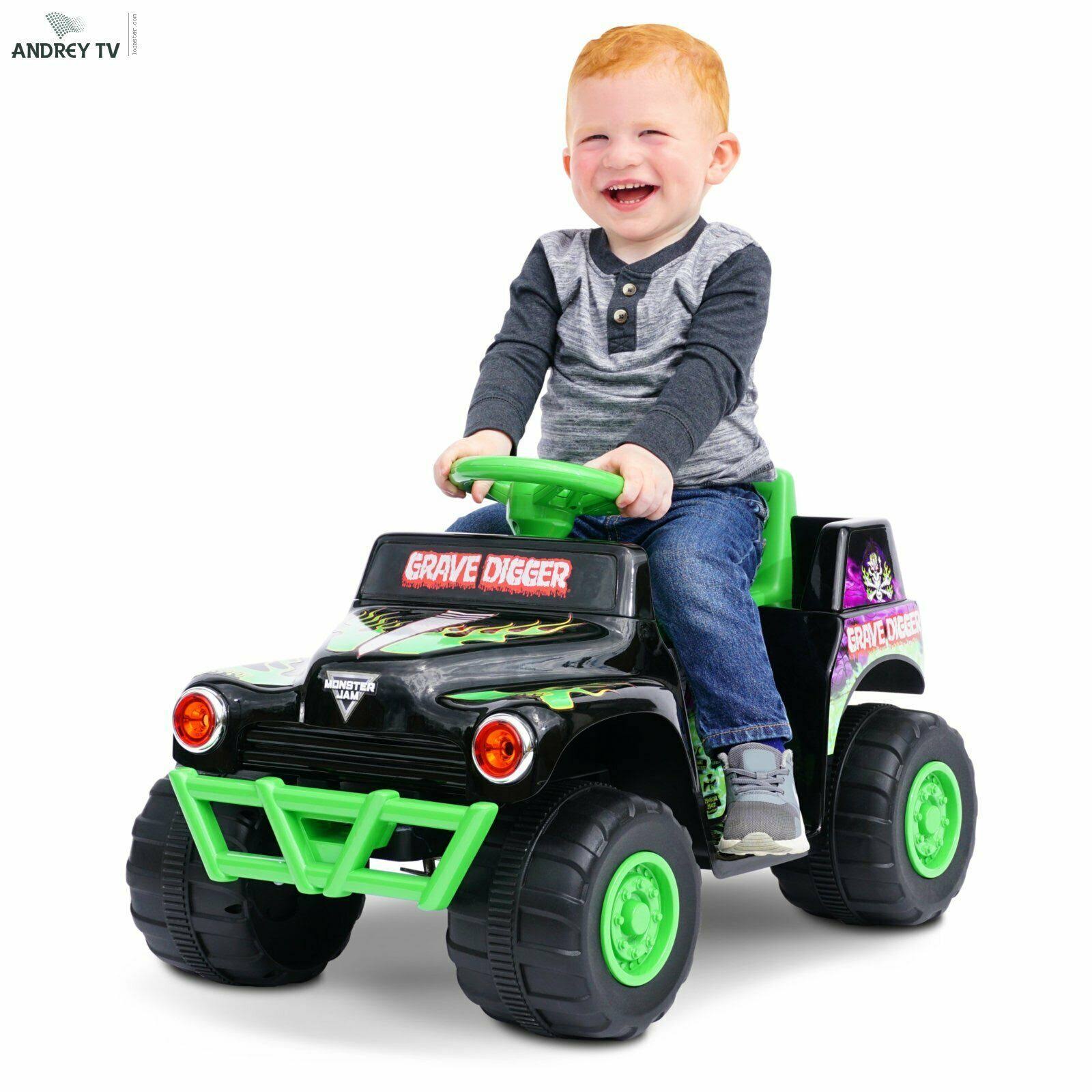 Hyper Toys 6 Volt Grave Digger Truck, Preschool Wheels Power Ride On ...