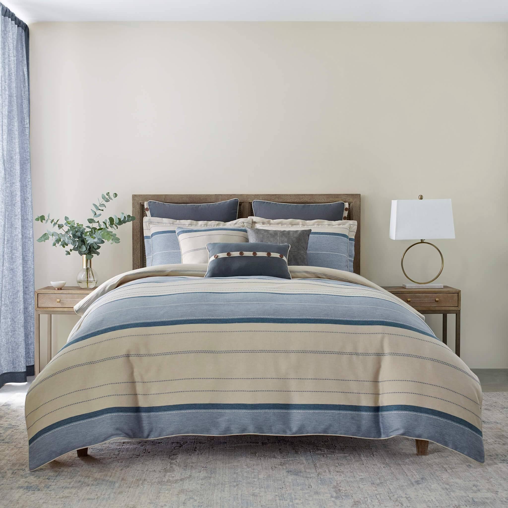 Croscill Silas 3 Piece Comforter Set Blue King MintFabStore croscill-silas-3-piece-comforter-set-blue-king-mintfabstore