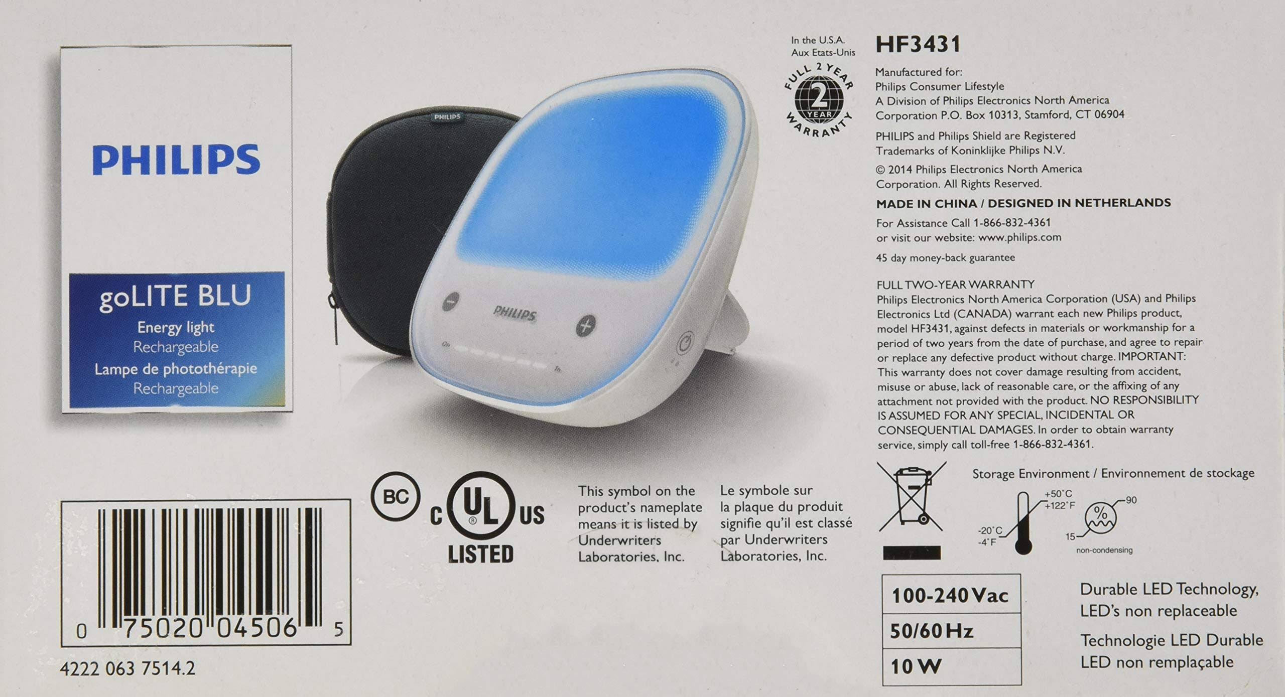 Philips HF3431/60 GoLite Blu Energy Light MintFabStore