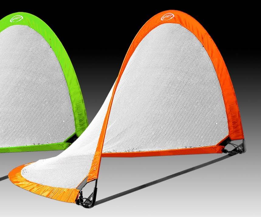 Kwik Goal Infinity PopUp Goals Medium HiVis Orange MintFabStore