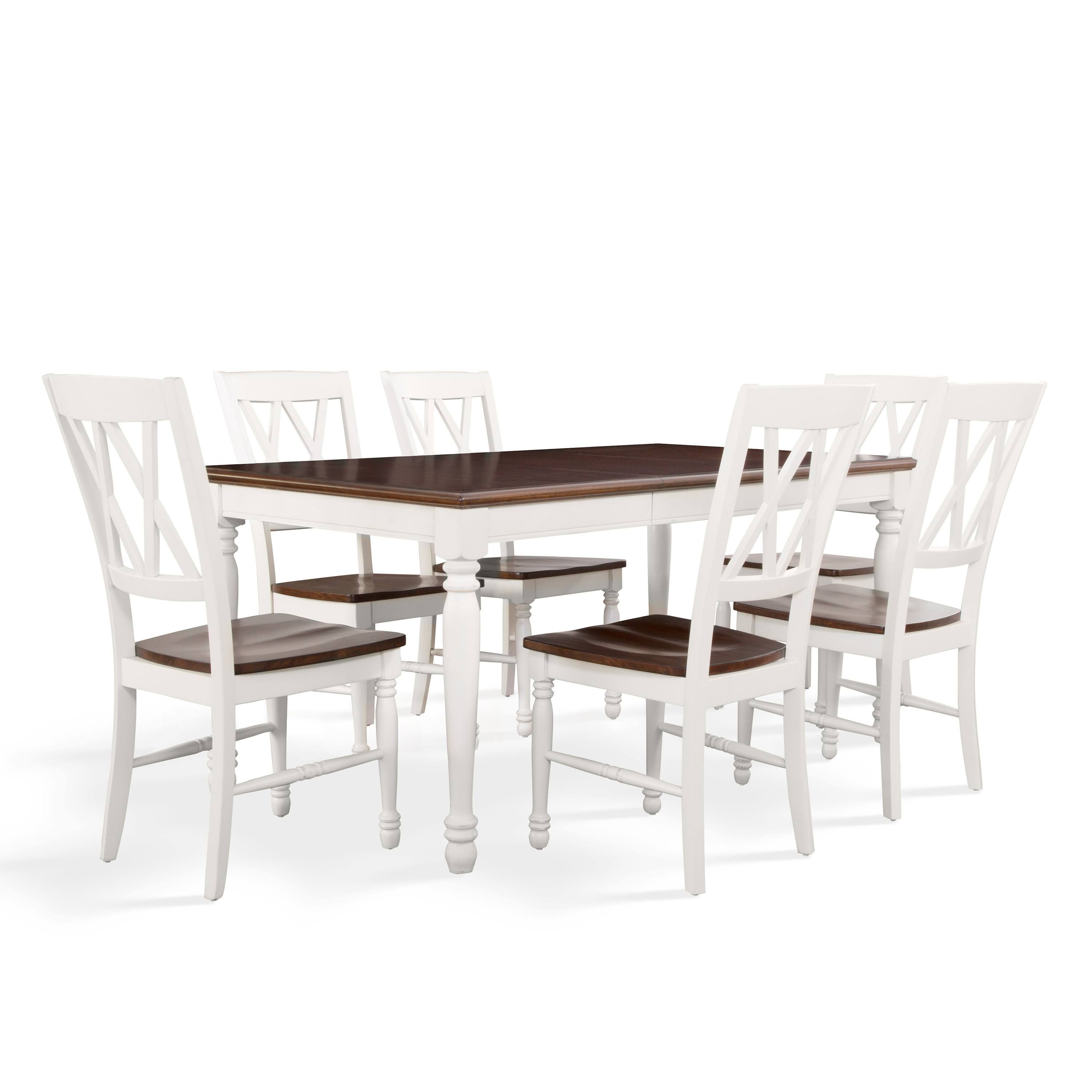 Crosley Shelby 7 Piece Dining Set, White - MintFabStore