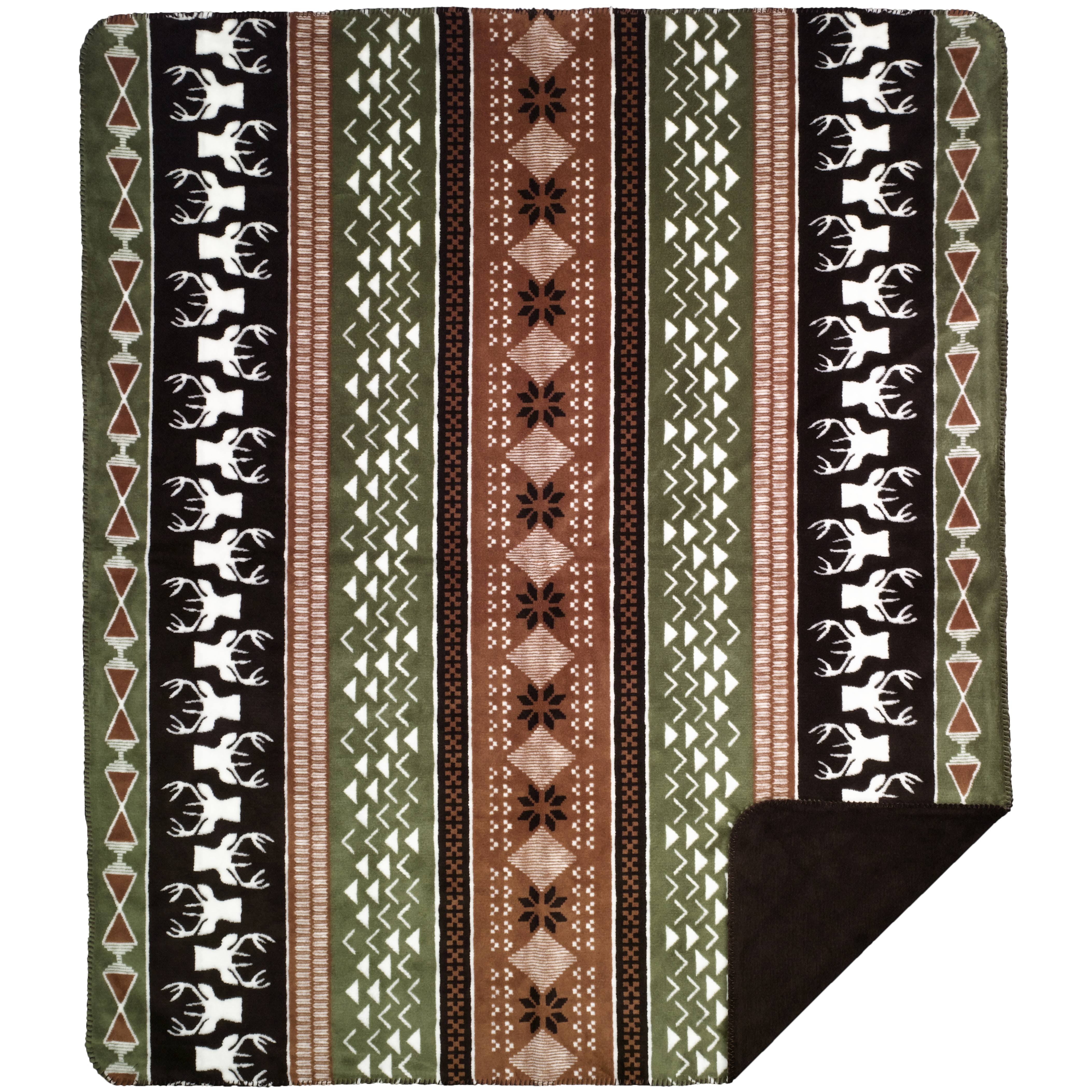Denali Throws Nordic Deer DoubleSided Throw MintFabStore