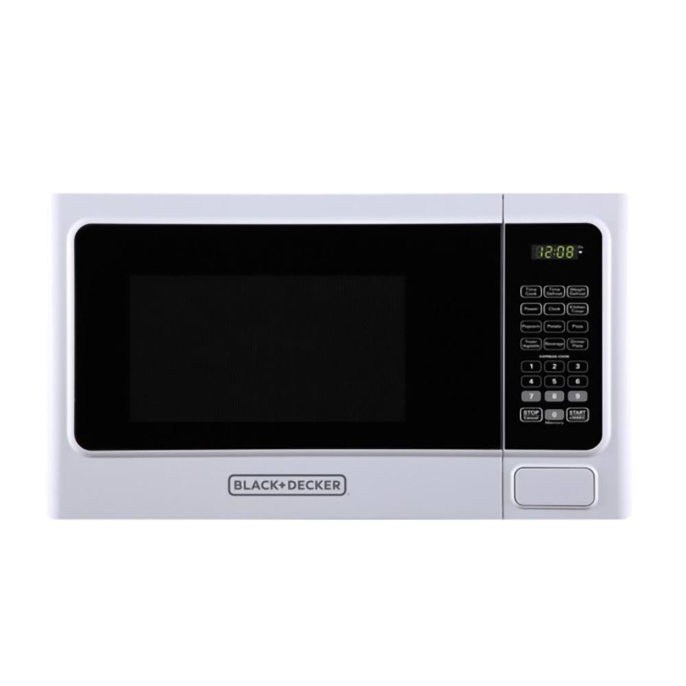 Black and Decker 1.1 Cu. ft. White Microwave 1000 Watt MintFabStore