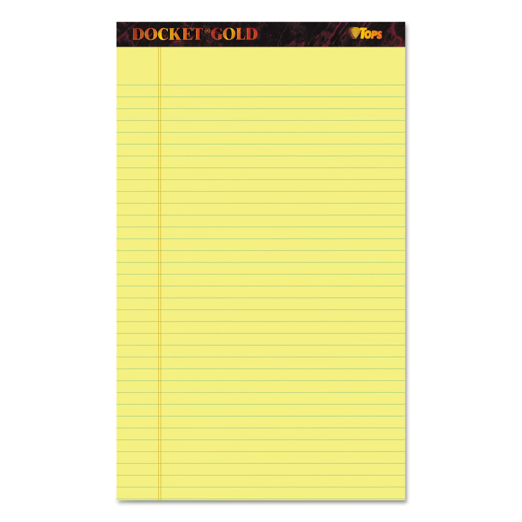 Tops Docket Gold Legal Pads MintFabStore