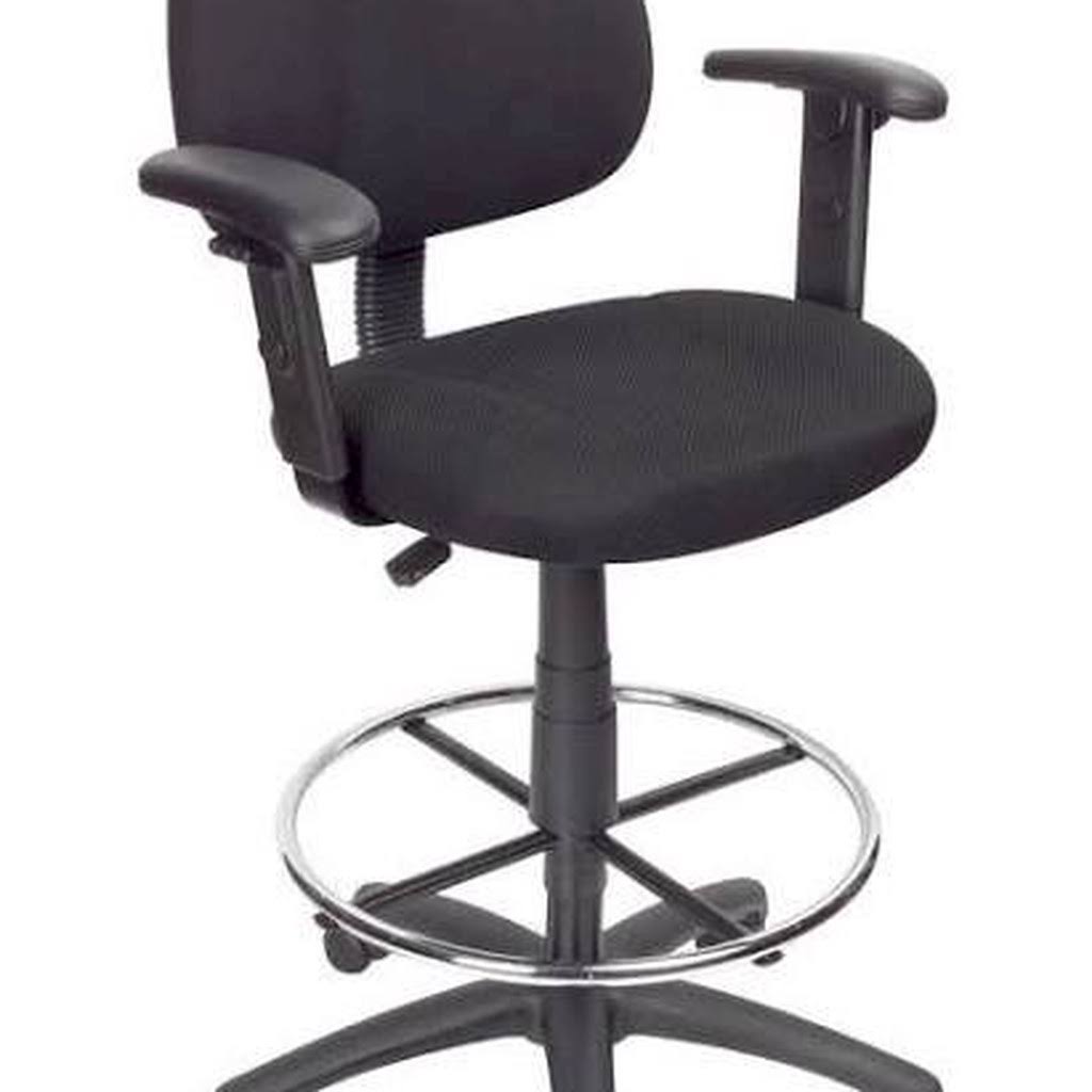 Boss Office Products B1616BK Ergonomic Works Drafting Chair with