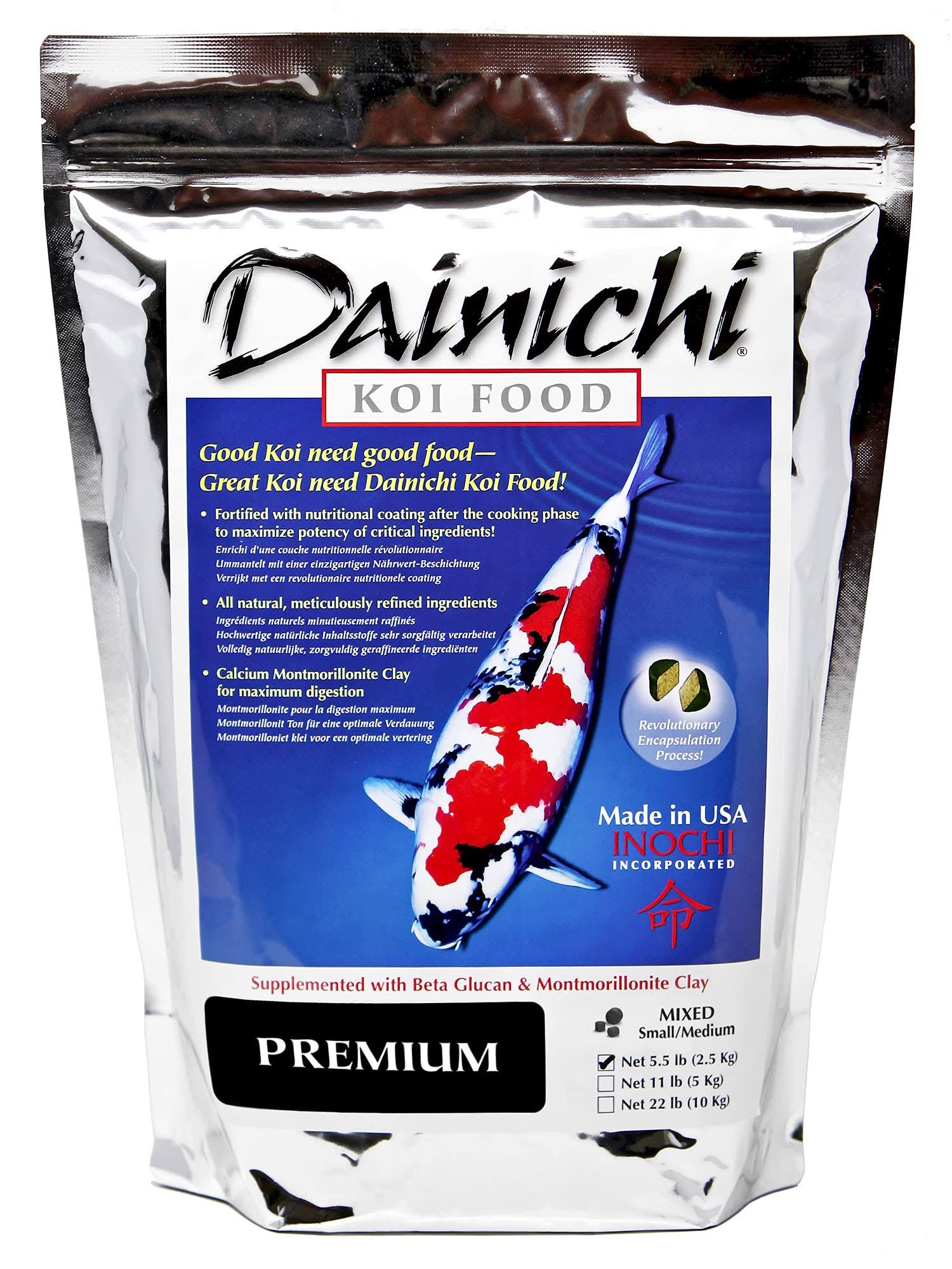 Dainichi Koi Premium Medium Pellet 5.5 lb MintFabStore