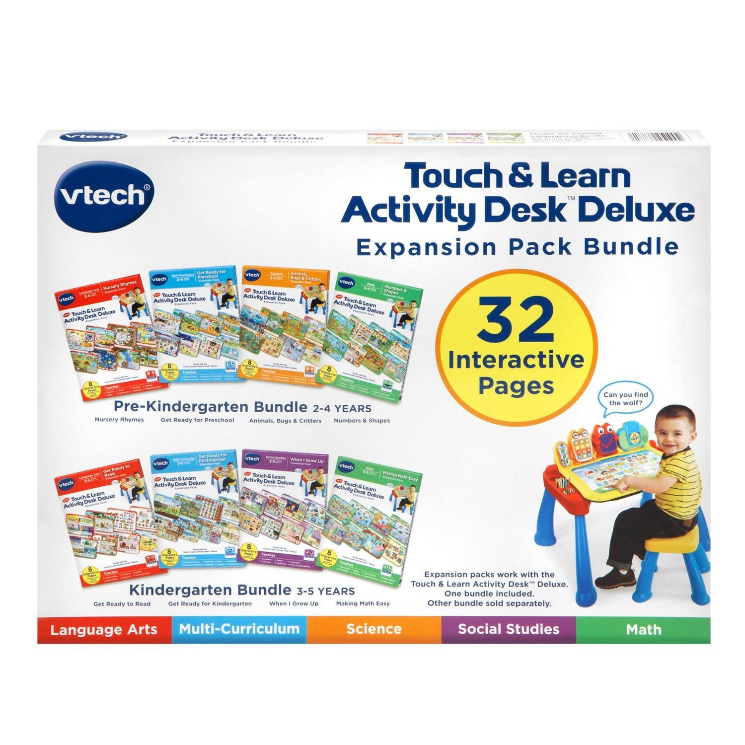 Vtech Activity Desk 4in1 PreKindergarten Expansion Pack Bundle for