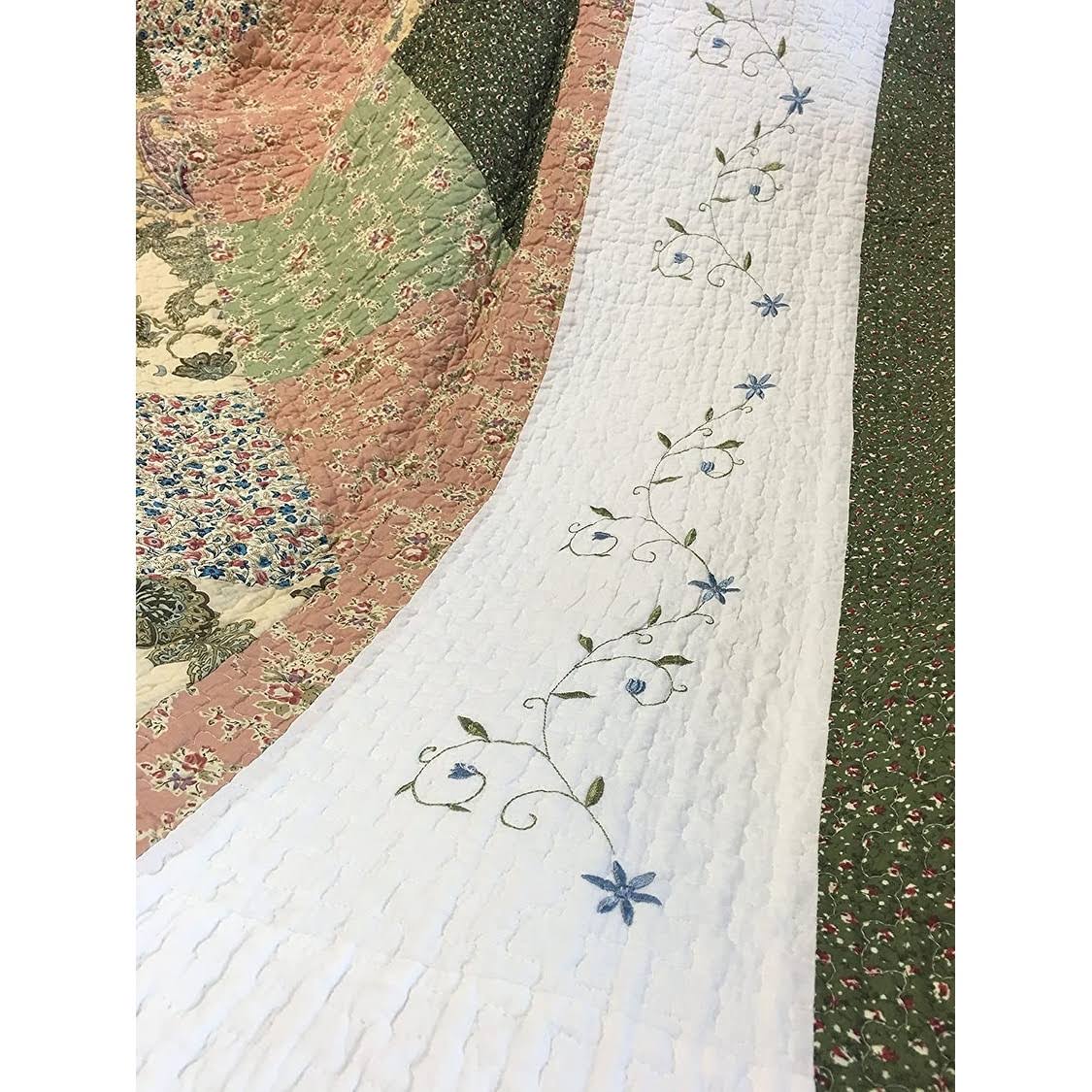 Copper Grove Chopwell Forest Patchwork 3Piece Quilt Set Queen, Full