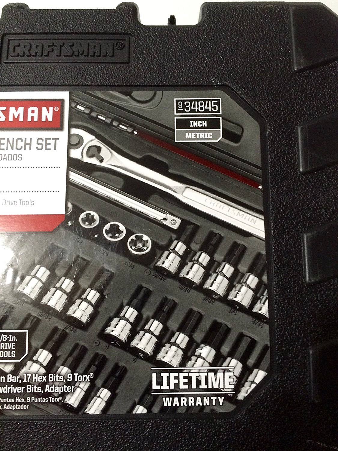 Craftsman 934845 42 Piece 1/4 and 3/8Inch Drive Bit and Torx Bit