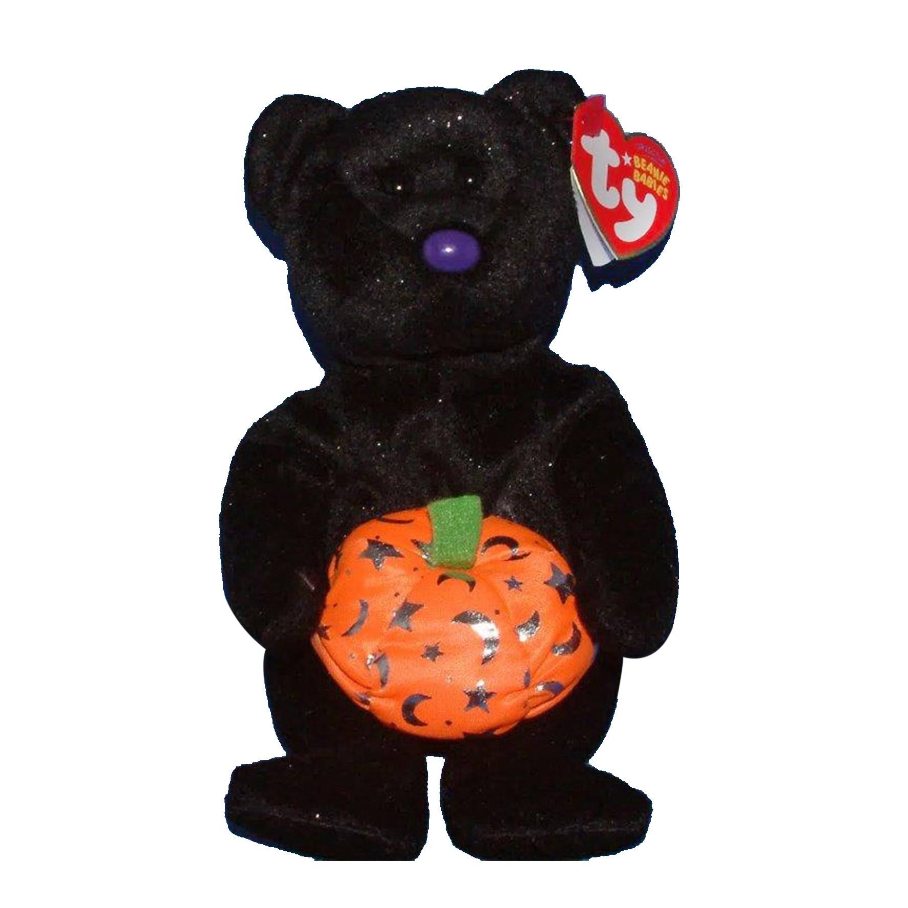Ty Beanie Baby Haunting The Halloween Bear, White MintFabStore