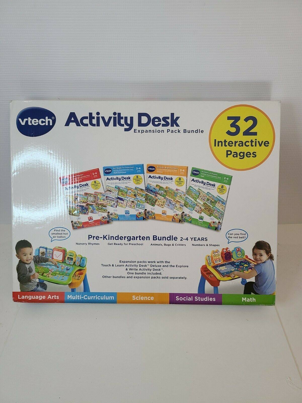 Vtech Activity Desk 4in1 PreKindergarten Expansion Pack Bundle for
