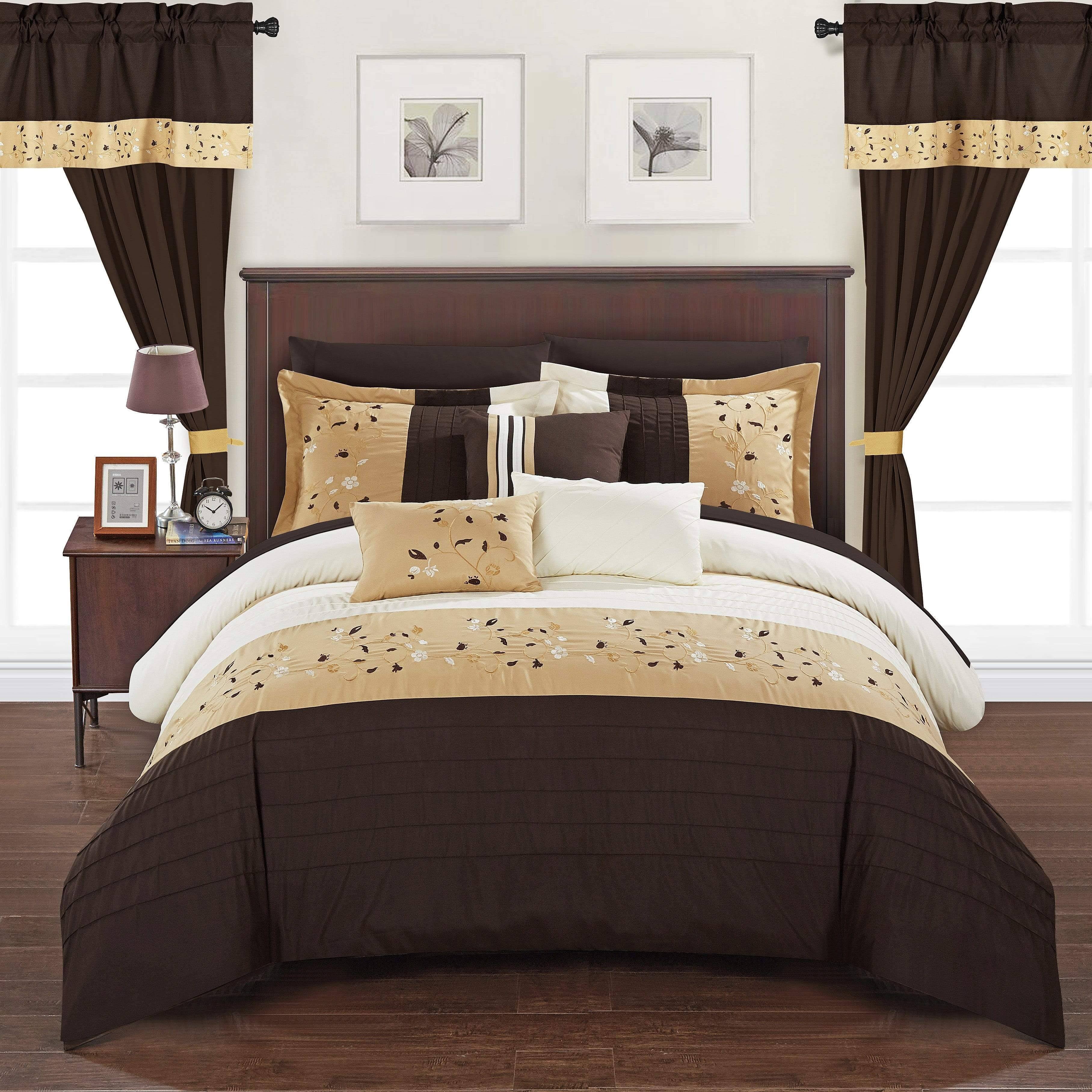 Chic Home Sonita 20 Pc King Comforter Set Brown MintFabStore   Bef5add9 652e 4613 A546 E8e10ecbda5b 