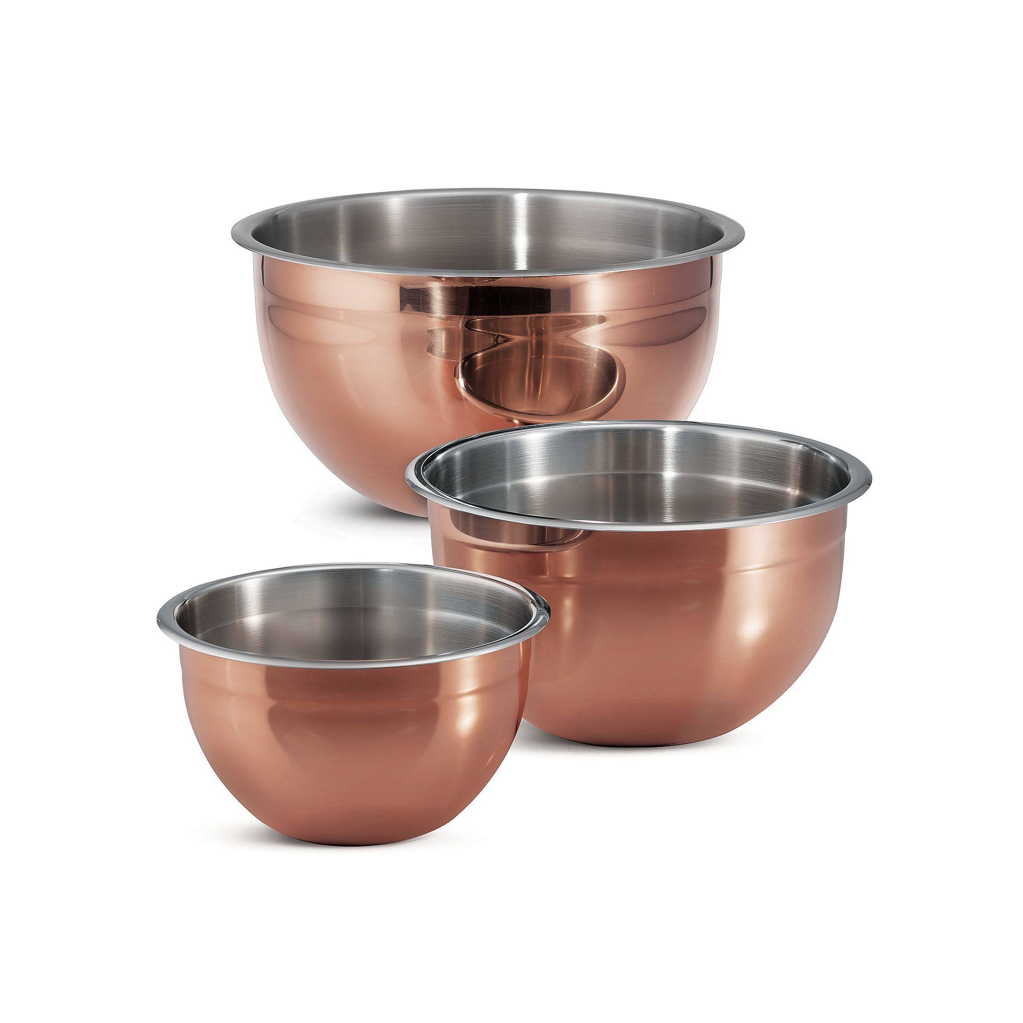 Tramontina 3Piece Copper Clad Mixing Bowls MintFabStore
