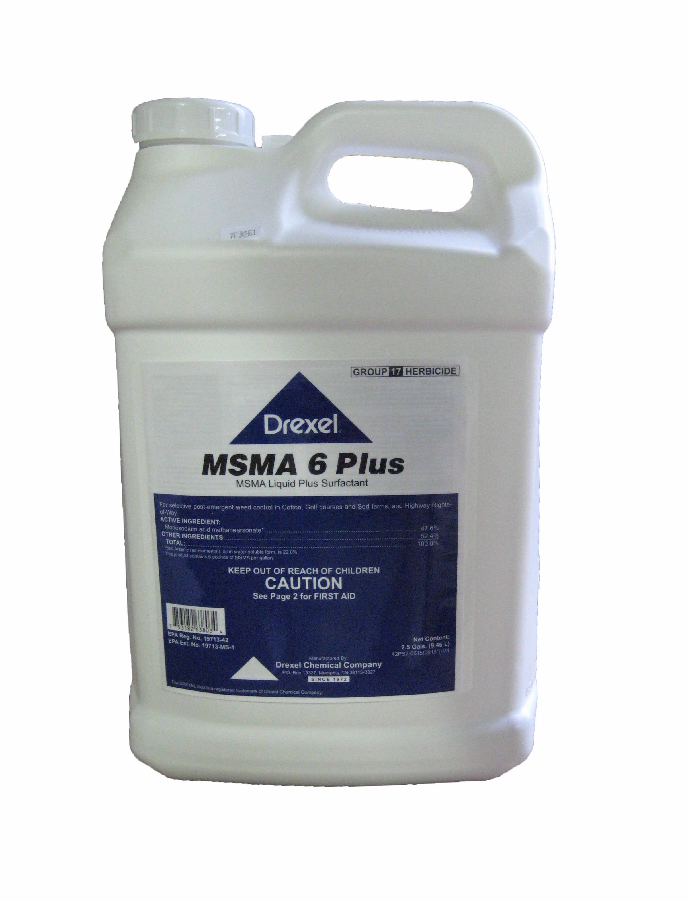 Drexel MSMA 6 Plus Herbicide 2.5 Gallon - Joueurfd