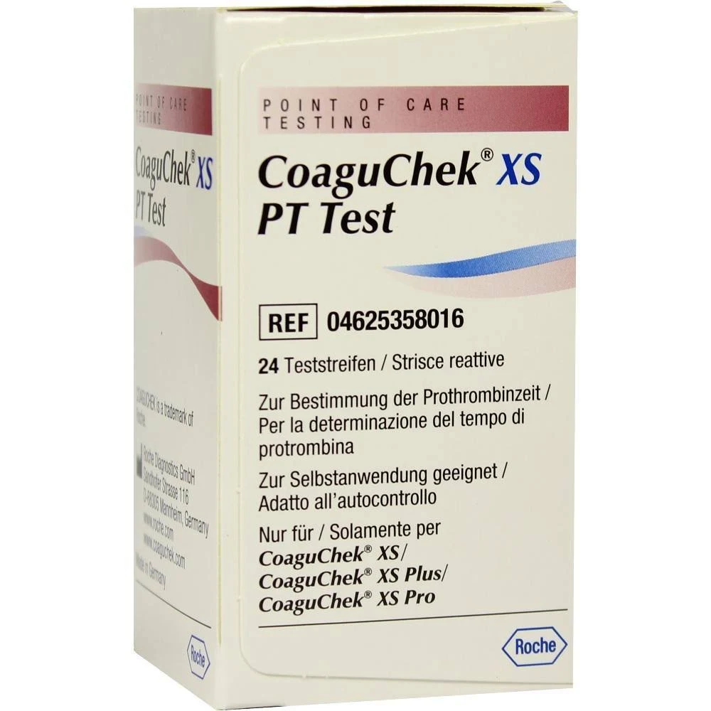 Roche CoaguChek Xs PT Test Strips with Code Chip 48/Bx 04625315 019