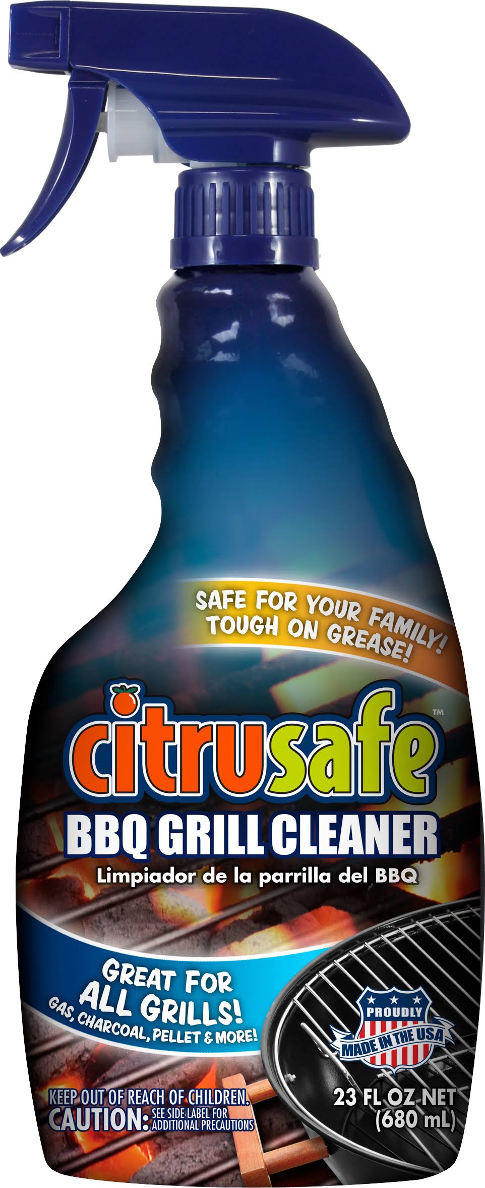 Citrusafe BBQ Grid & Grill Cleaner 23 oz bottle Joueurfd