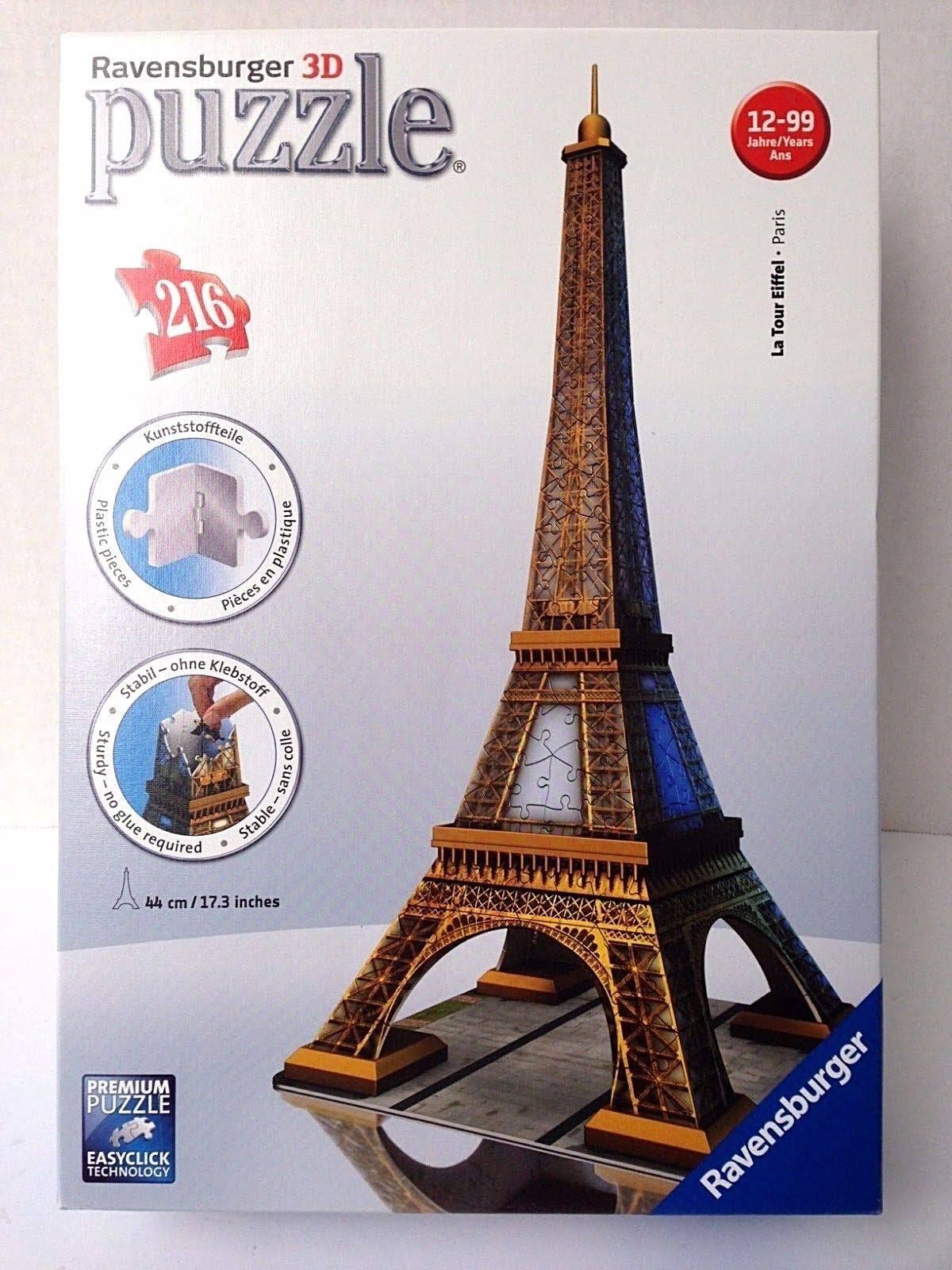 Ravensburger 12556 Puzzle, Eiffel Tower, 3D 216 pieces Joueurfd