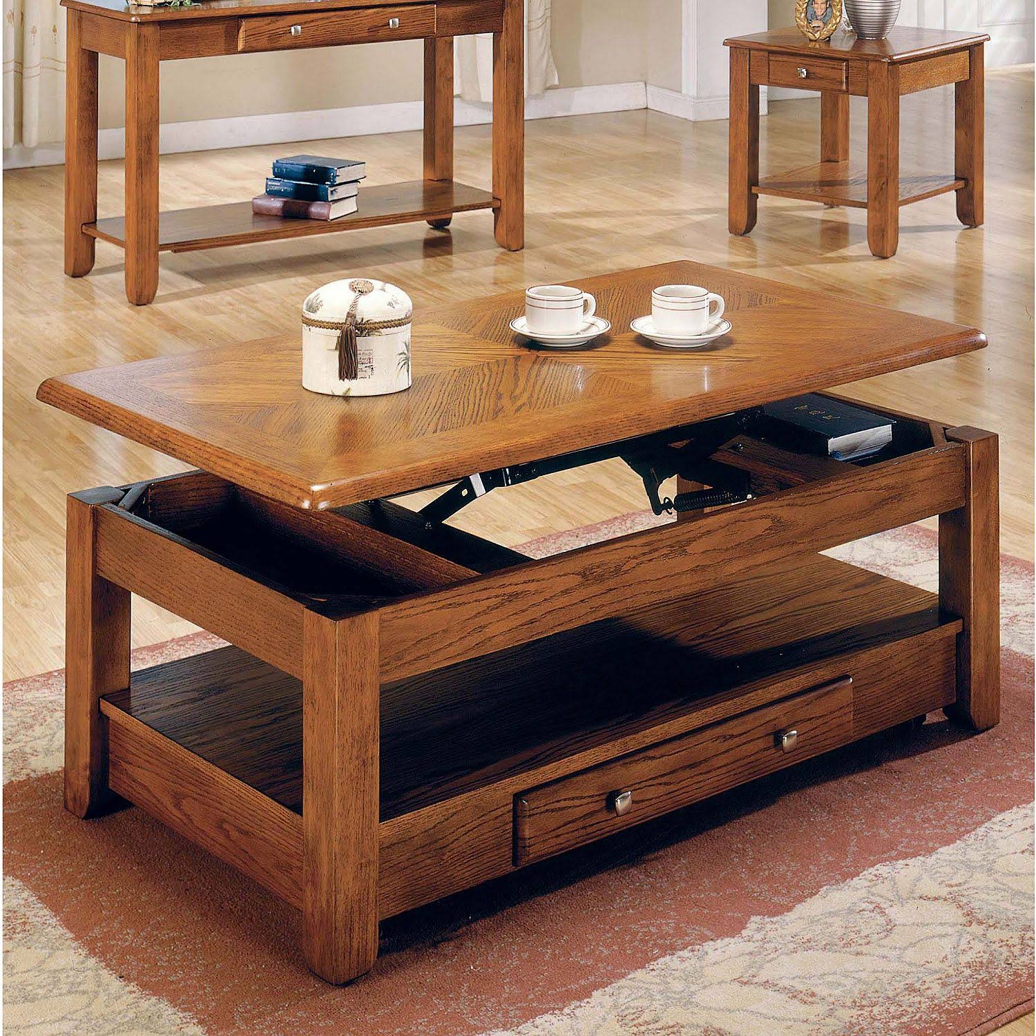 Steve Silver Nelson Lift Top Coffee Table, Oak Joueurfd