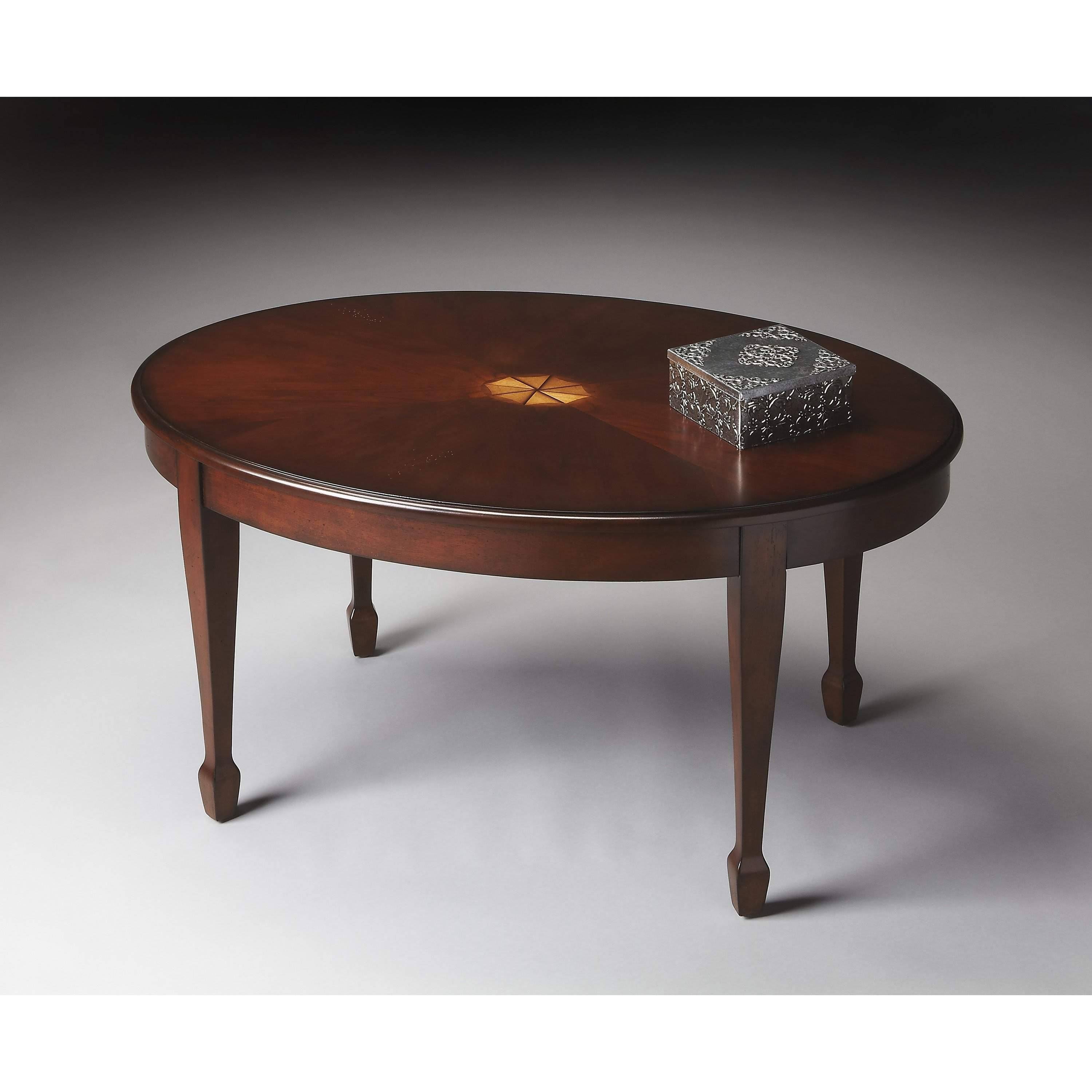 Butler Clayton Plantation Cherry Oval Cocktail Table - Hrazda