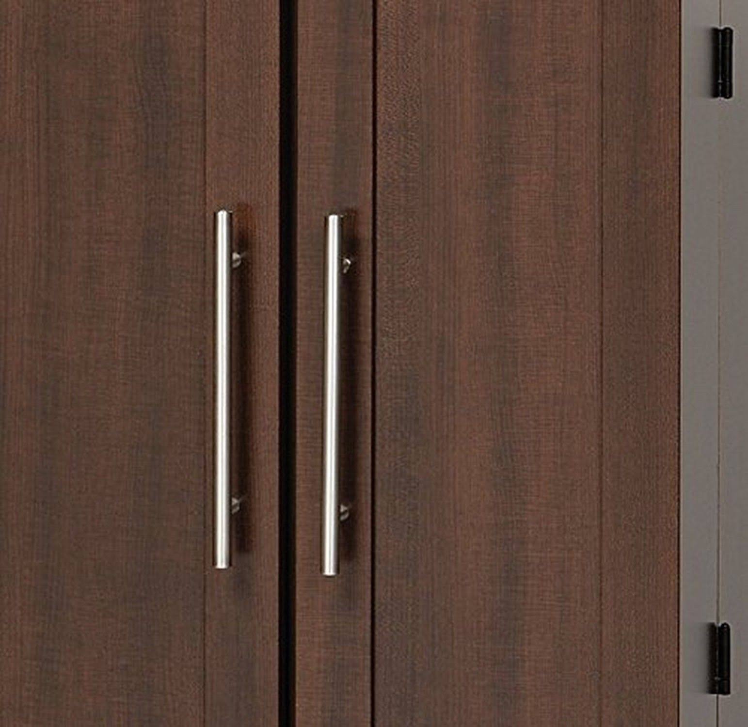 Prepac Espresso Grande Locking Media Storage with Shaker Doors