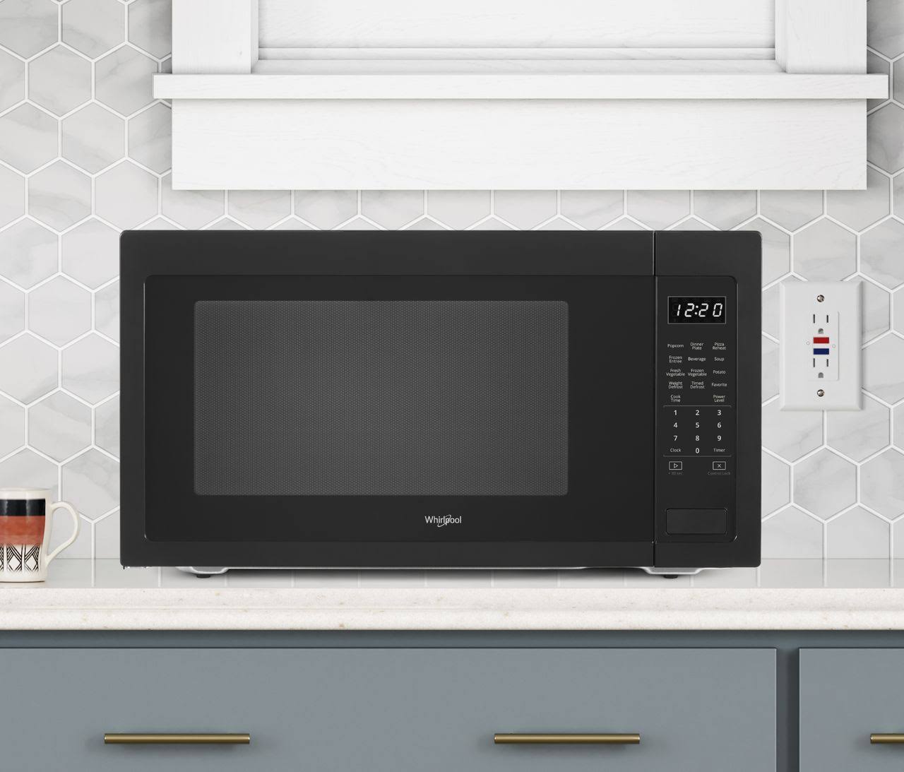 Whirlpool WMC50522HB 1200W Microwave 2.2 cu ft Black Hrazda