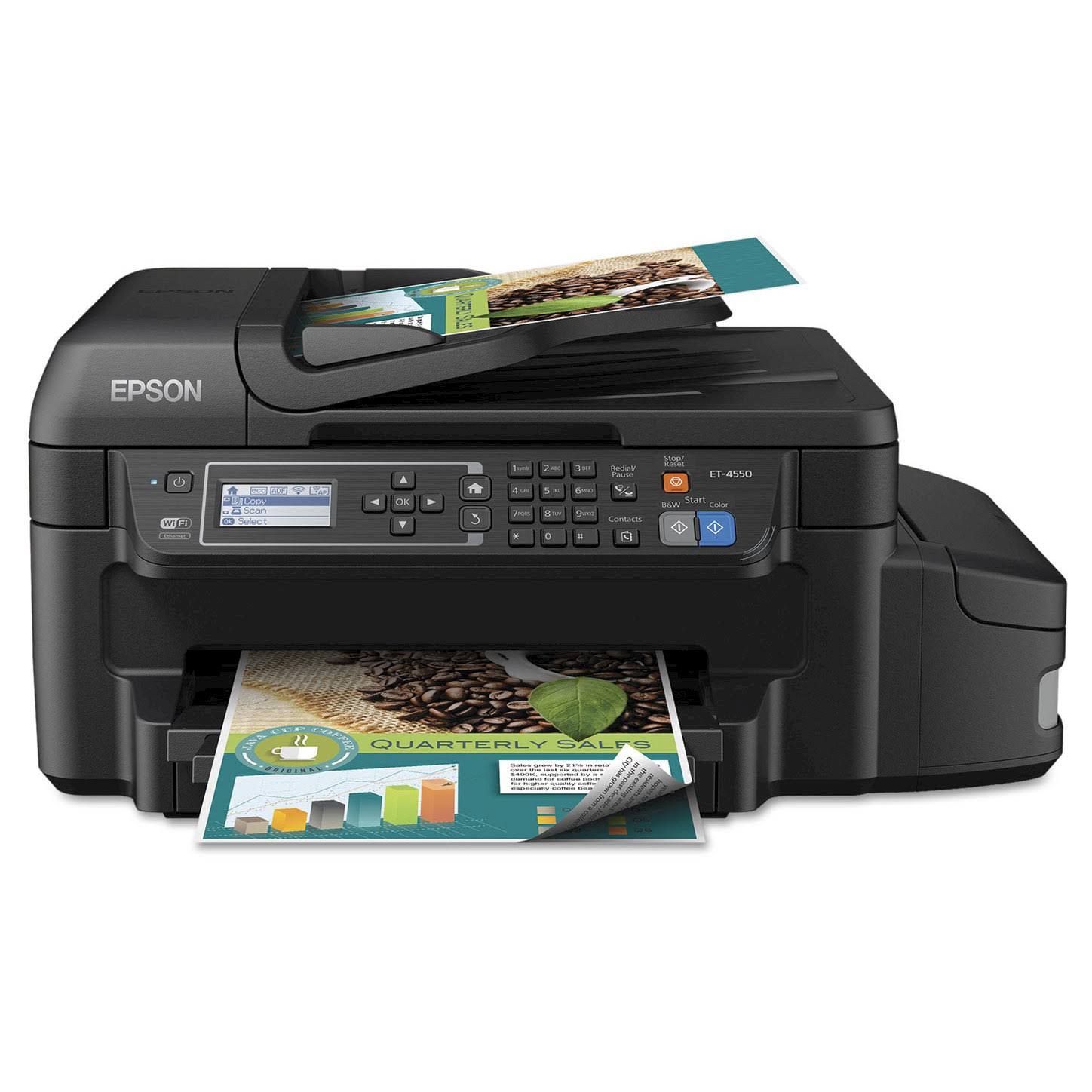 Epson Workforce Et 4550 Ecotank Color Ink Jet Multifunction Printer Hrazda 5979