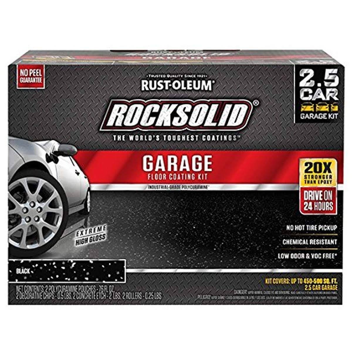 RustOleum 318697 RockSolid Garage Floor Coating Kit, Black Hrazda